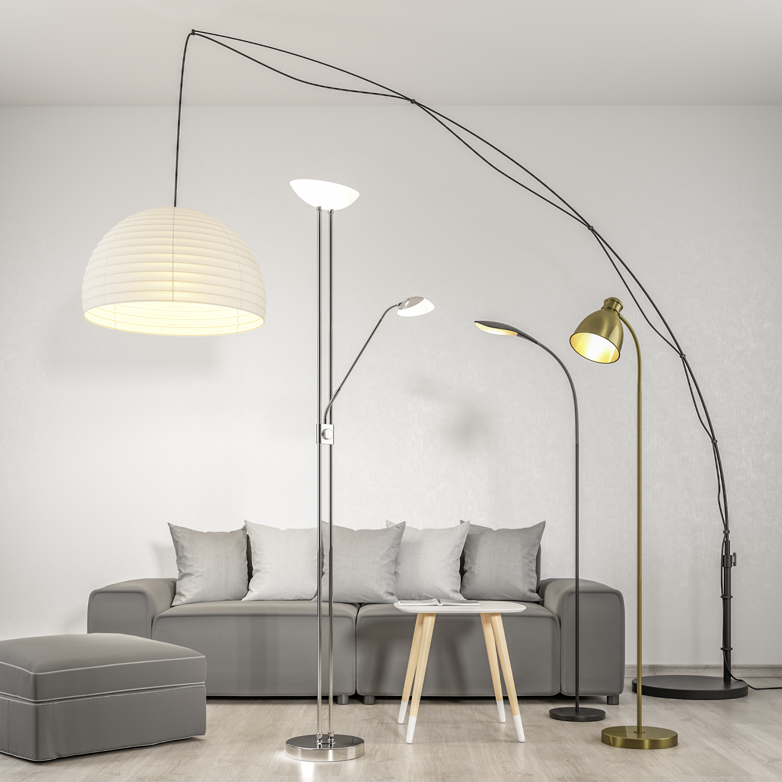 Lampa podłogowa NITTA patyna E27 MARKSLOJD - 3