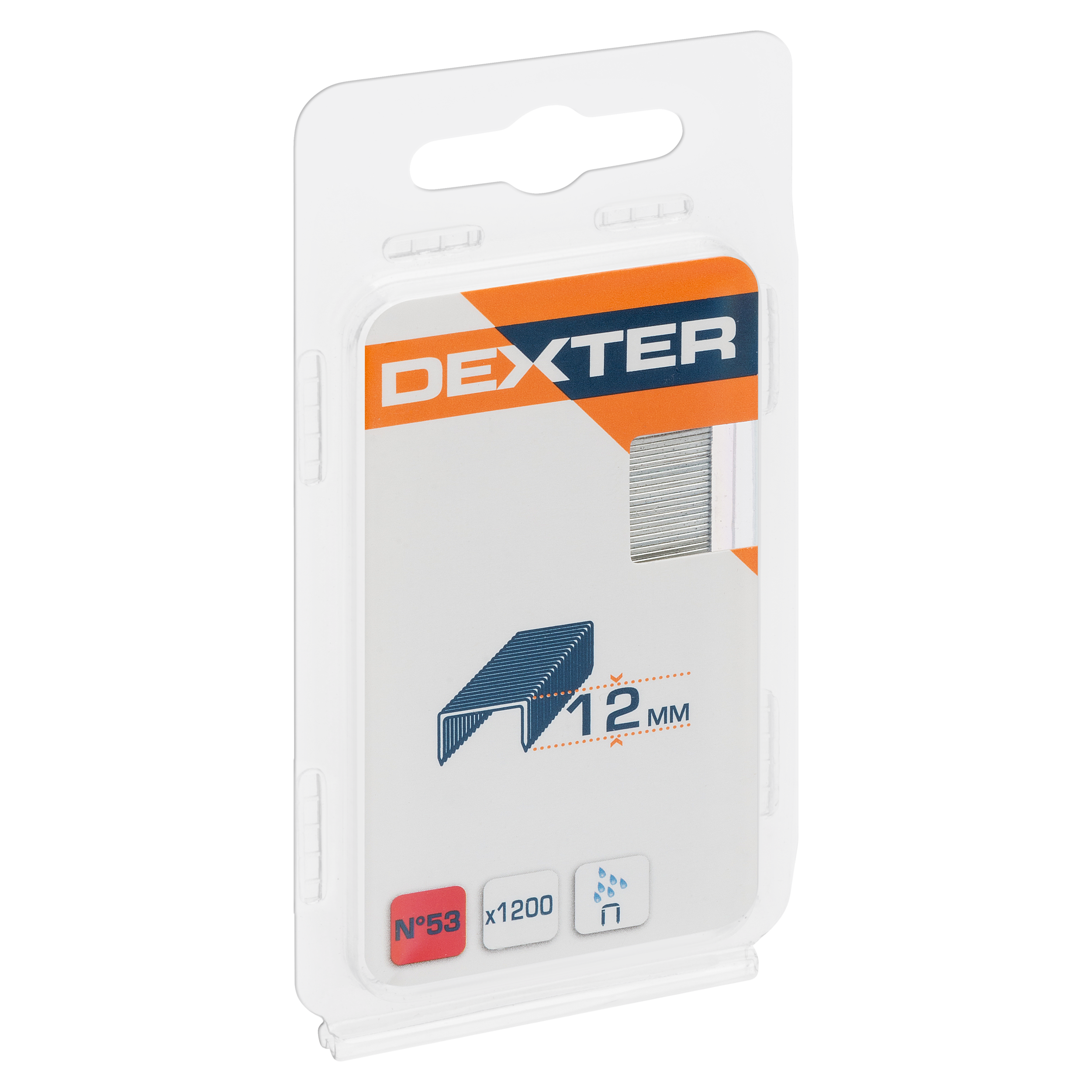Pack de 1200 grapas DEXTER Nº 53, 12mm - 8