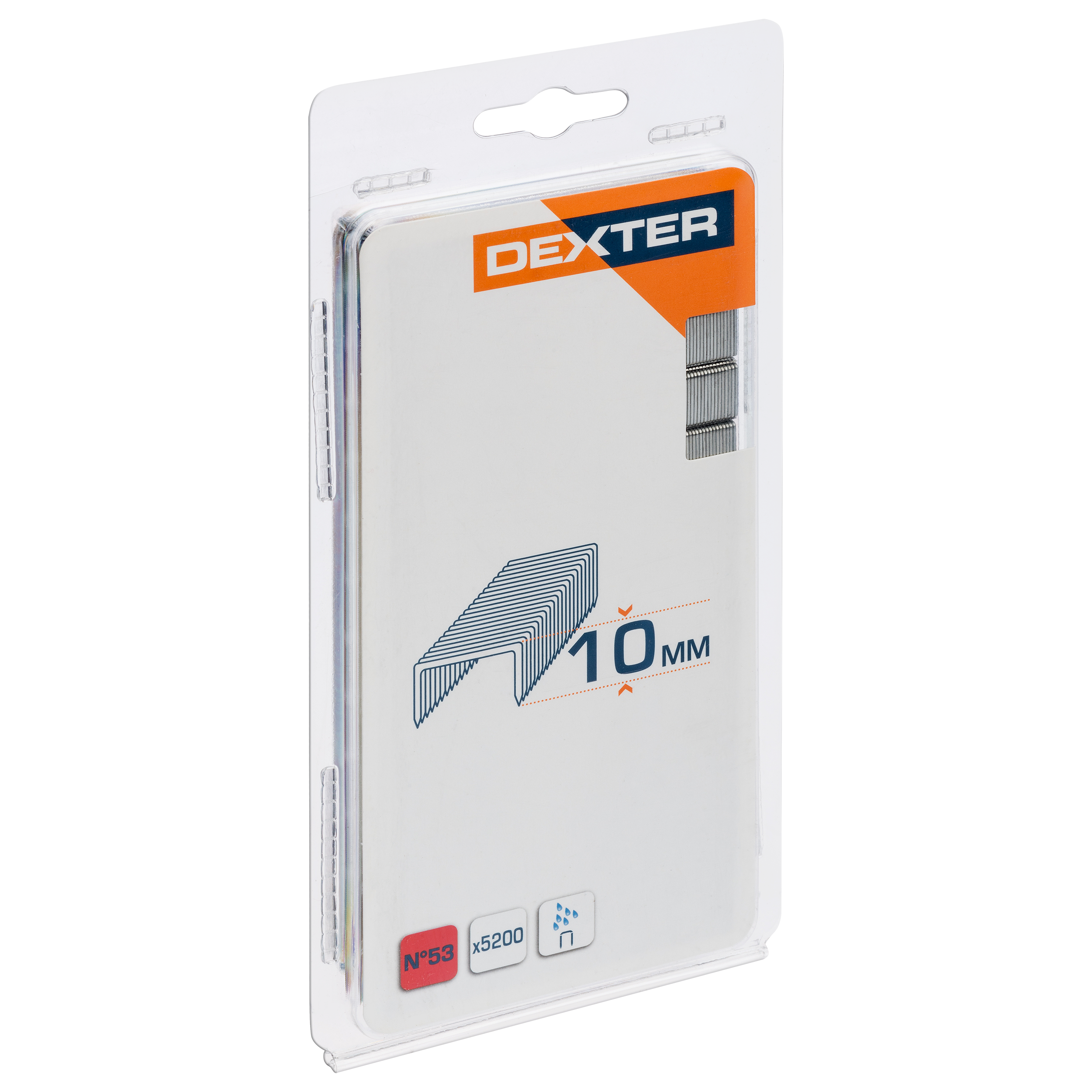 Pack de 5200 grapas DEXTER Nº 53, 10mm - 6