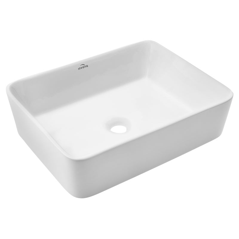 Umywalka ceramiczna nablatowa Nyks 48 x 37 Invena