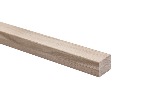 Porecz schodowa drewniana debowa surowa 2700x37x47 mm kornik 45583216