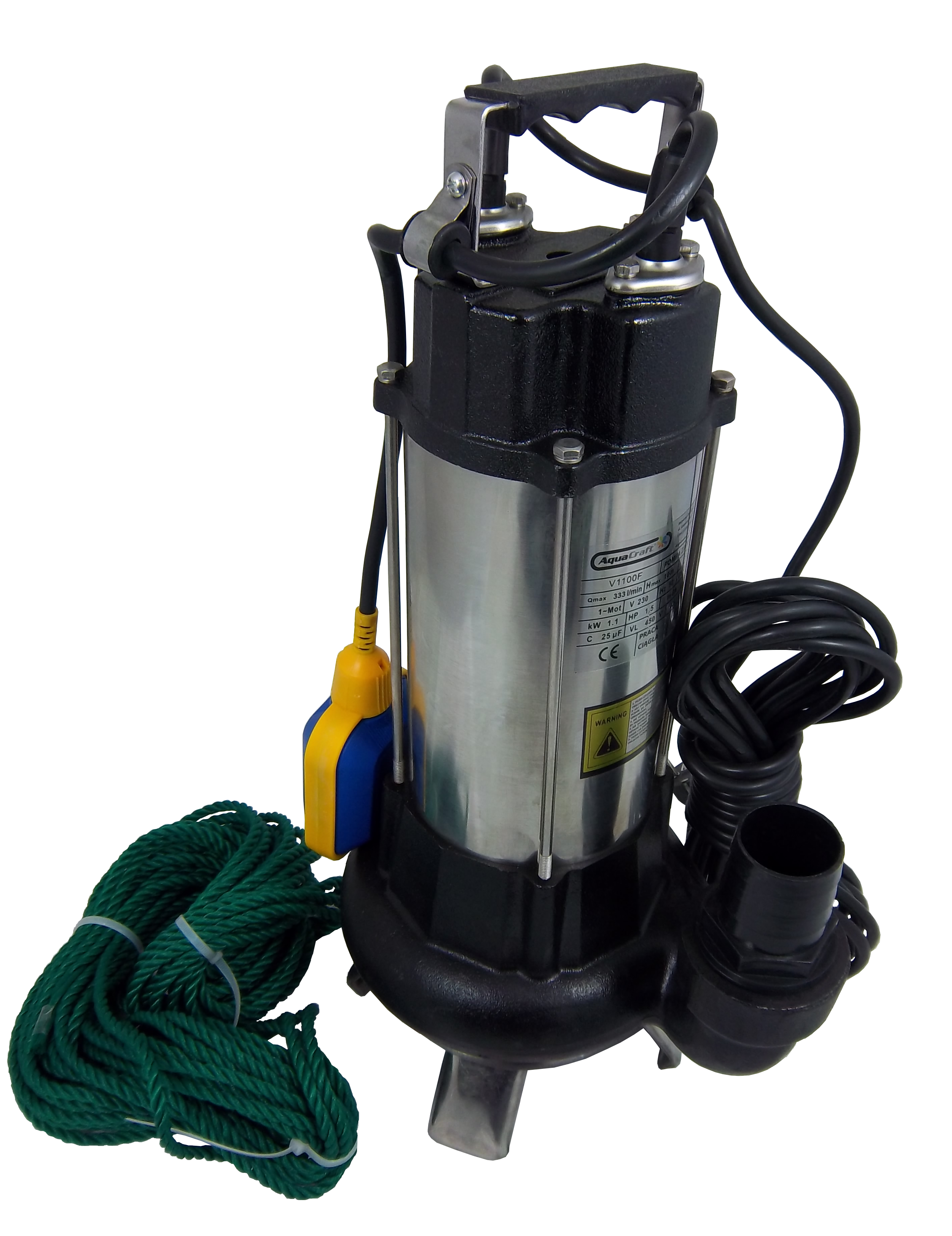 Pompa do nieczystości Aquacraft V1100F 20000l/h 1100W
