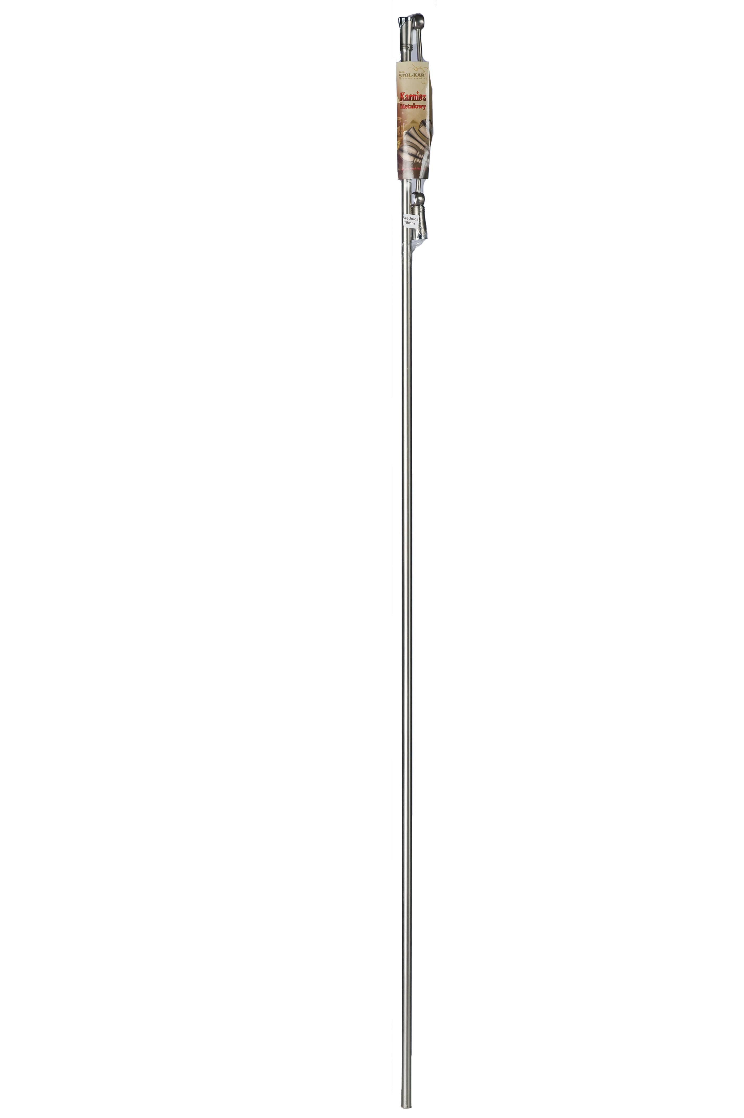 Karnisz Prado Flat Ball 200 cm pojedynczy złoty 19 mm - 2