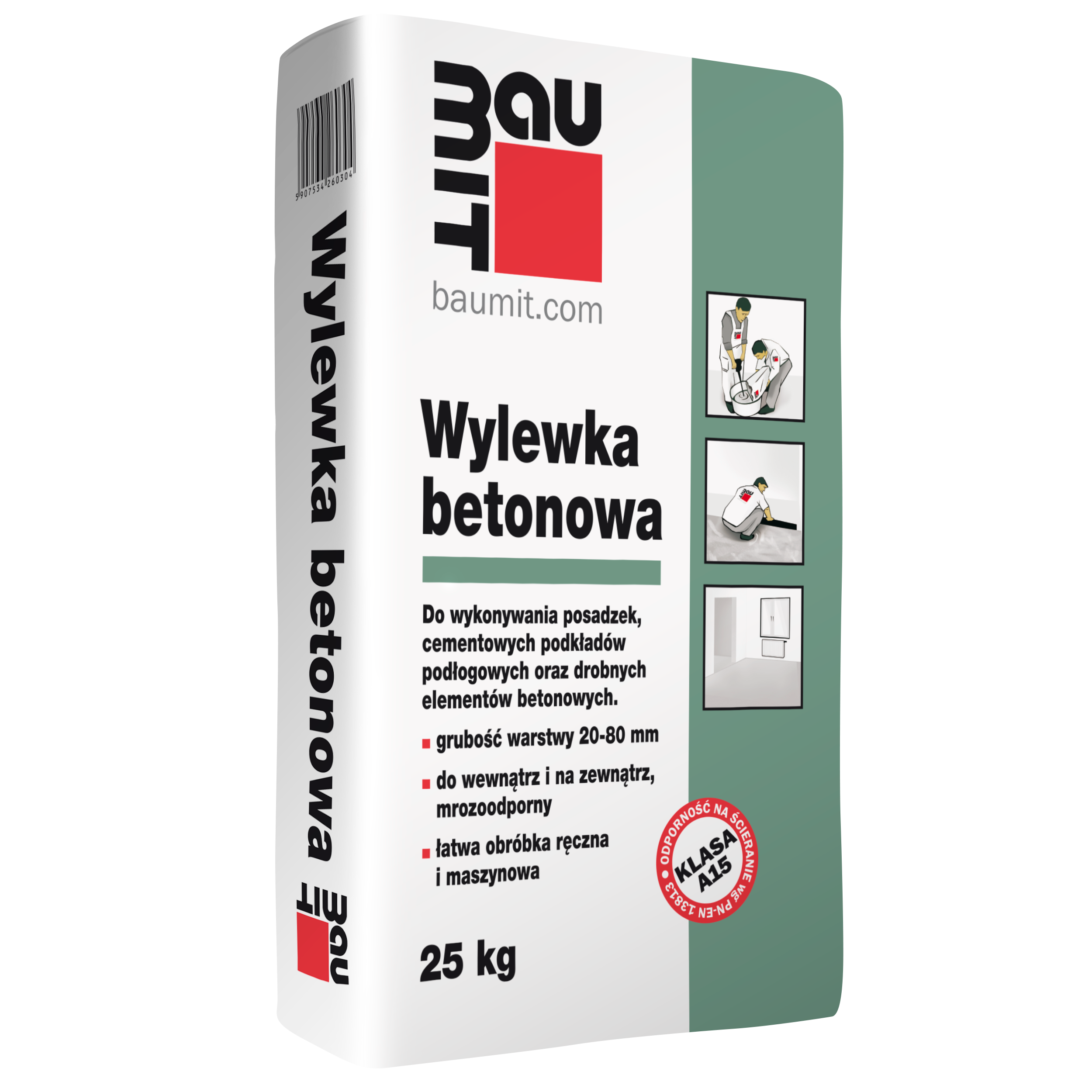 Wylewka betonowa 20-80 mm 25 kg Baumit
