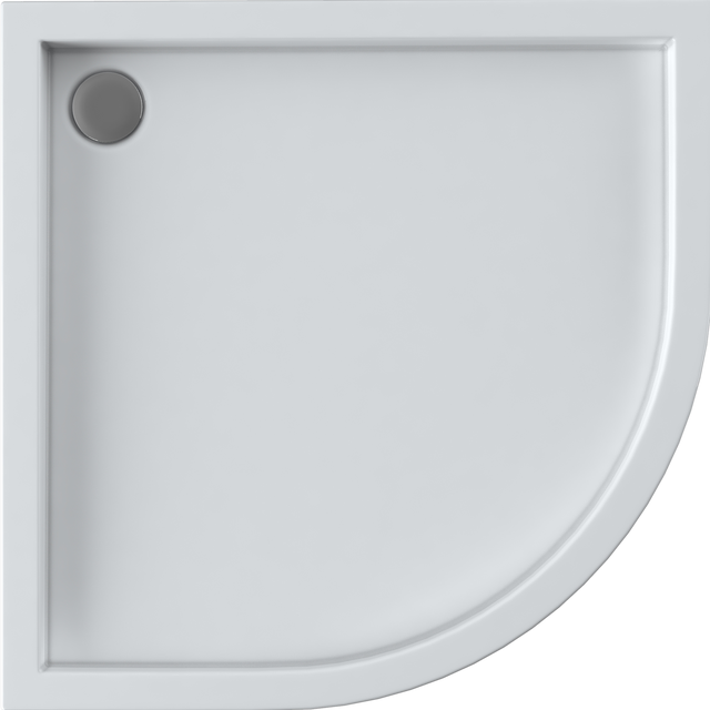 Brodzik Zintegrowany Półokrągły Sensea Frigo 90 x 90 x 12 cm Biały Gładki