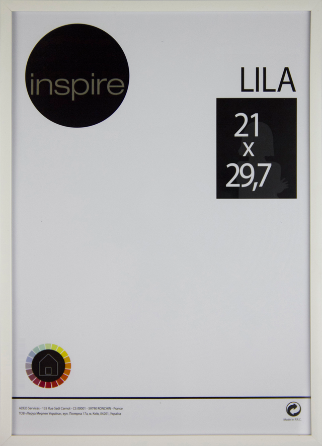 Marco Lila blanco INSPIRE 21x29.7cm