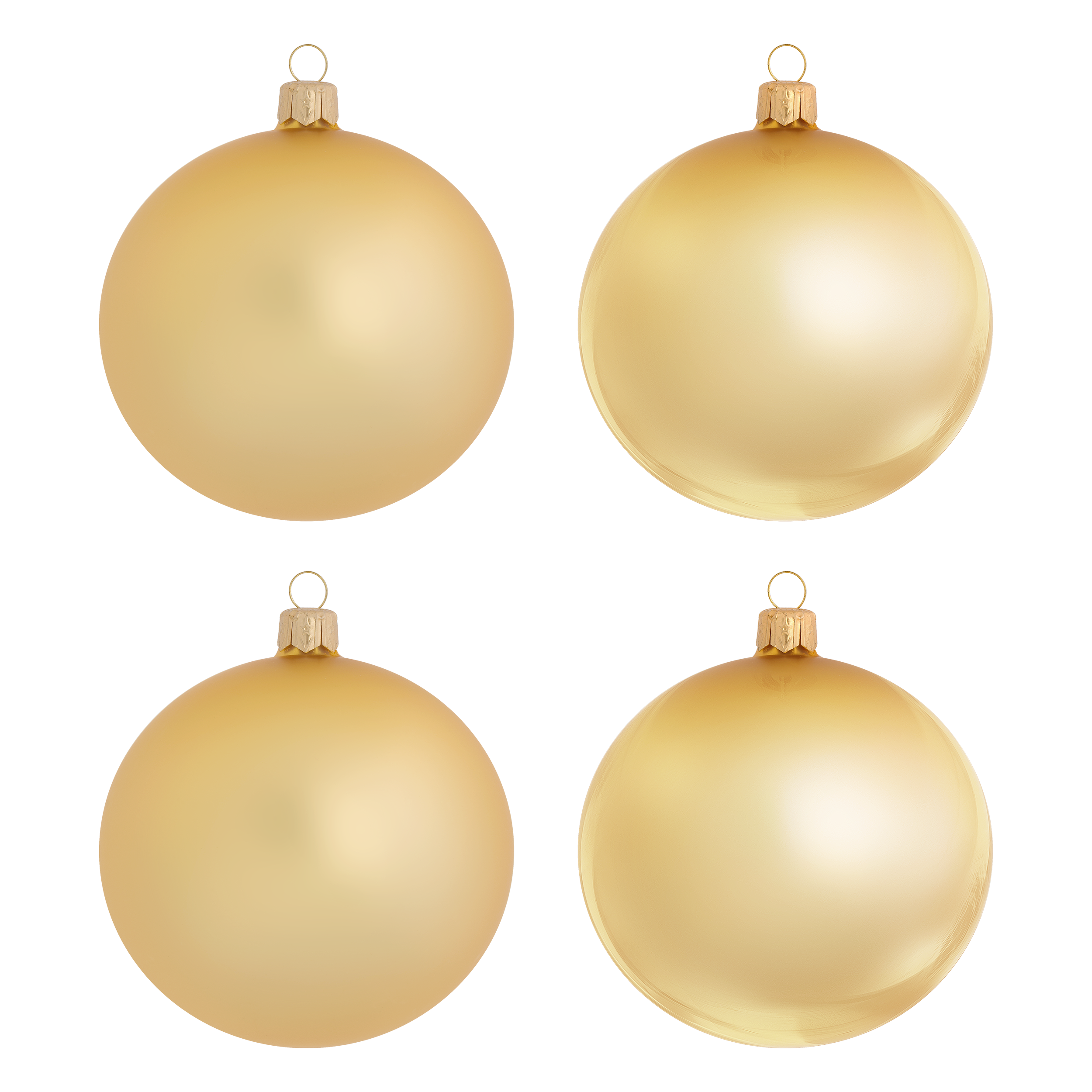 Bombki szklane 10cm 4szt. złote Vitbis - 2