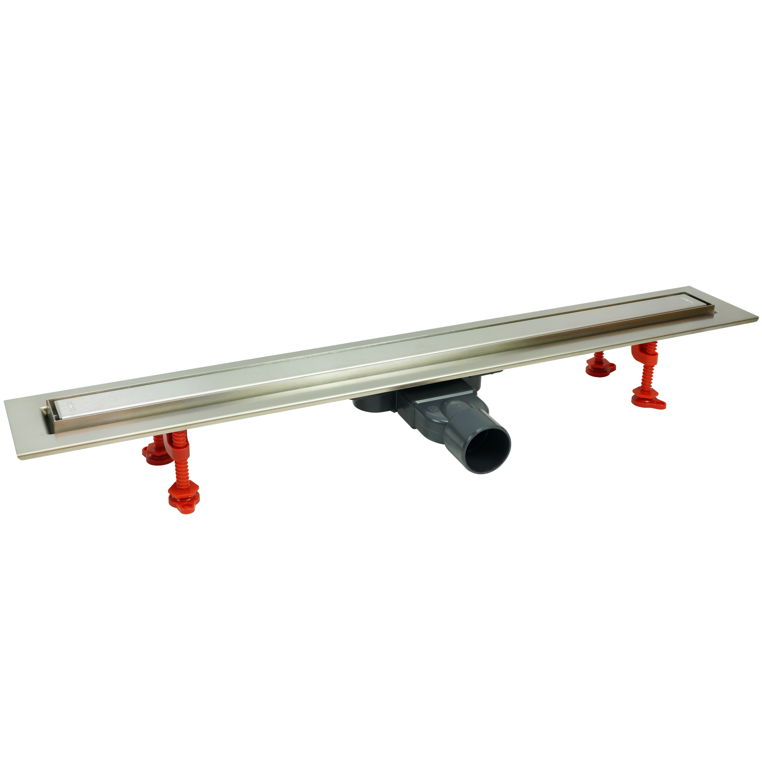 Wirquin Duschrinne Venisio L 800 Mm Mit Kommagitter – Grau, Flacher Siphon, Schneller Abfluss