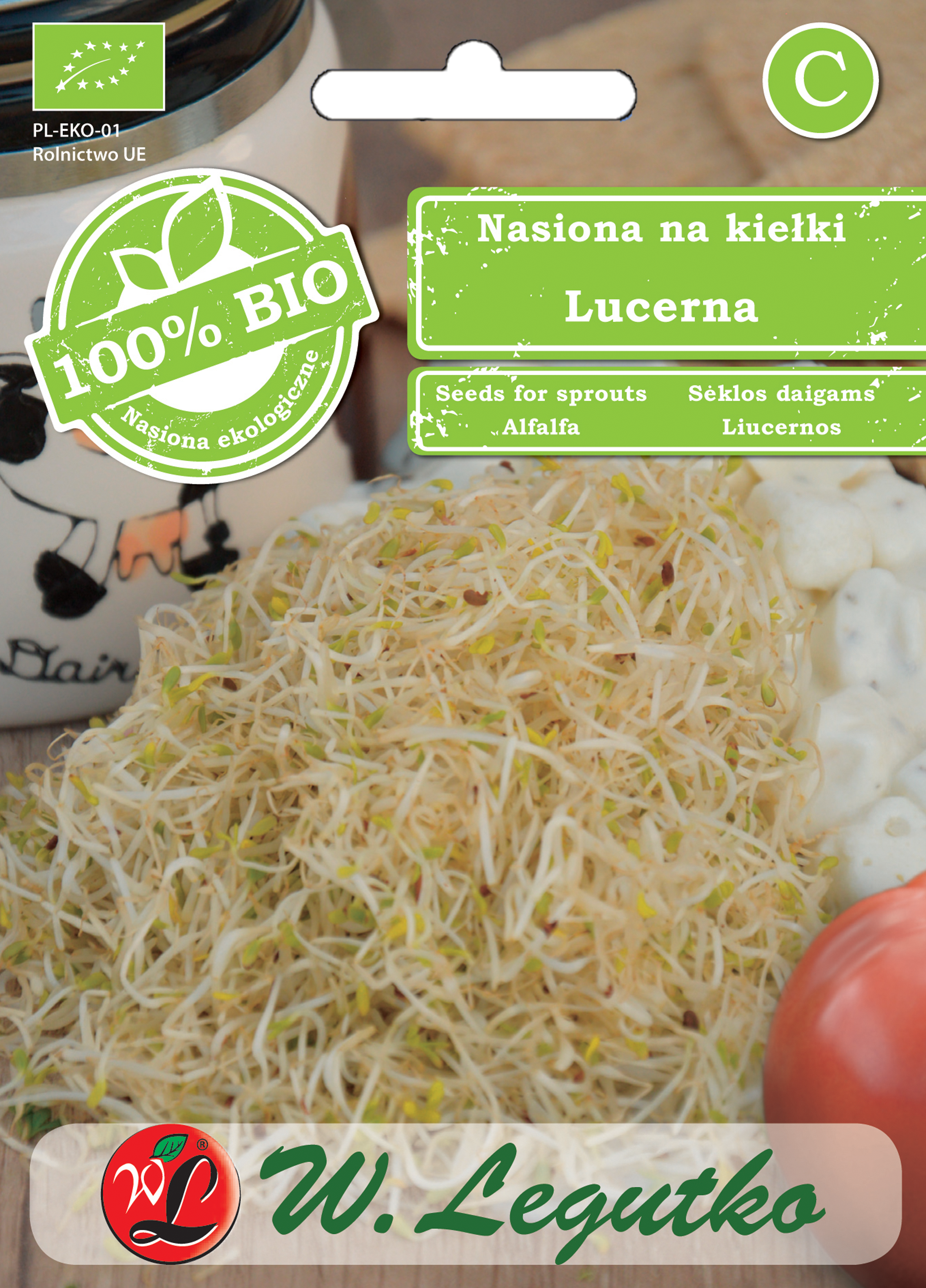 Lucerna Bio nasiona ekologiczne 20g W. Legutko