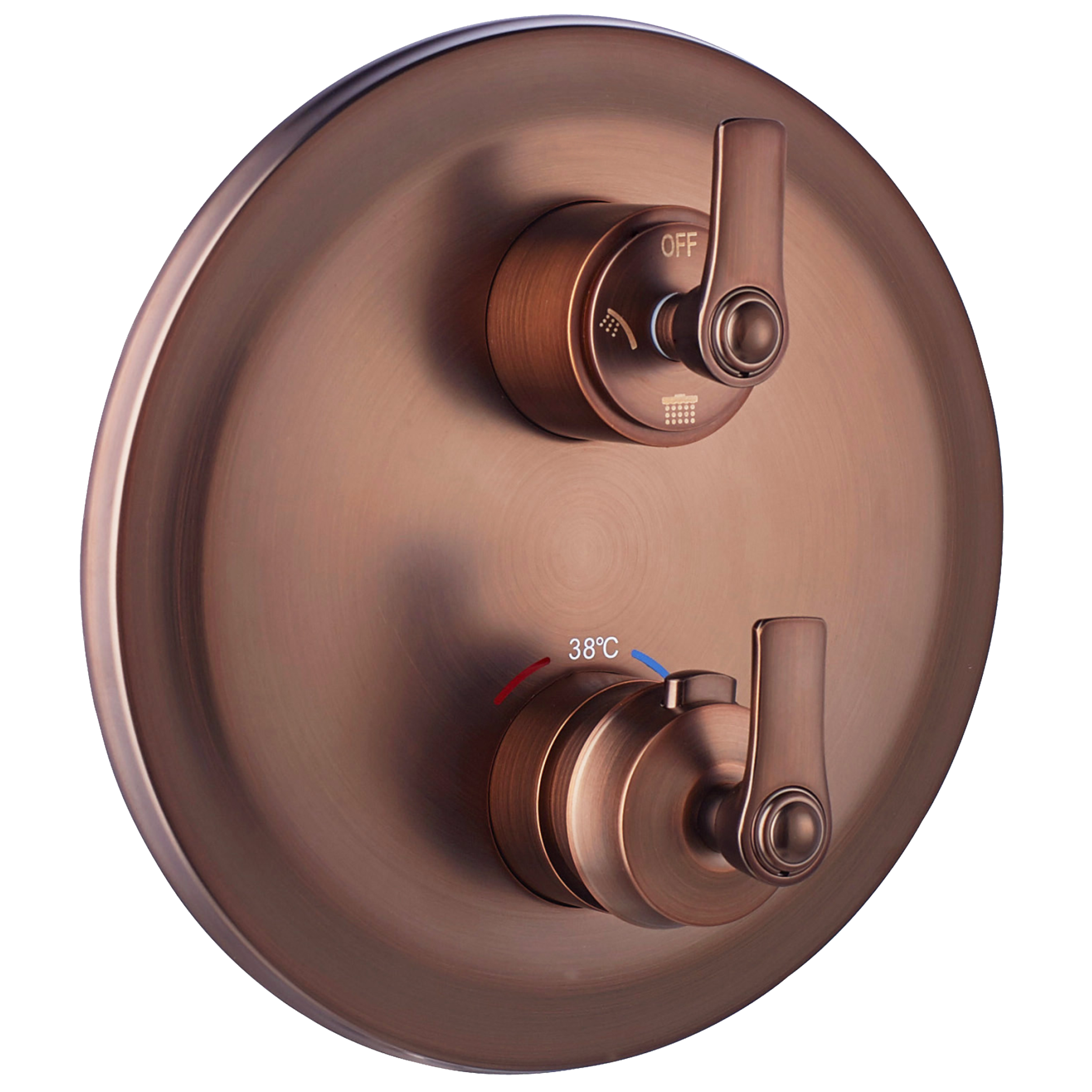 Bateria termostatyczna podtynkowa prysznicowa 3-funkcyjna miedziana Armance Omnires