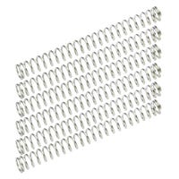 QUARKZMAN 5 Pezzi Compressione Molla, 304 Acciaio Inossidabile Molle a Pressione, 6mm OD, 0,8mm Filo Dimensione, 30mm Libero Lunghezza, Argento Tono QUARKZMAN 5 Pezzi Compressione Molla, 304 Acciaio Inossidabile Molle a Pressione, 6mm OD, 0,8mm Filo Dimensione, 30mm Libero Lunghezza, Argento Tono