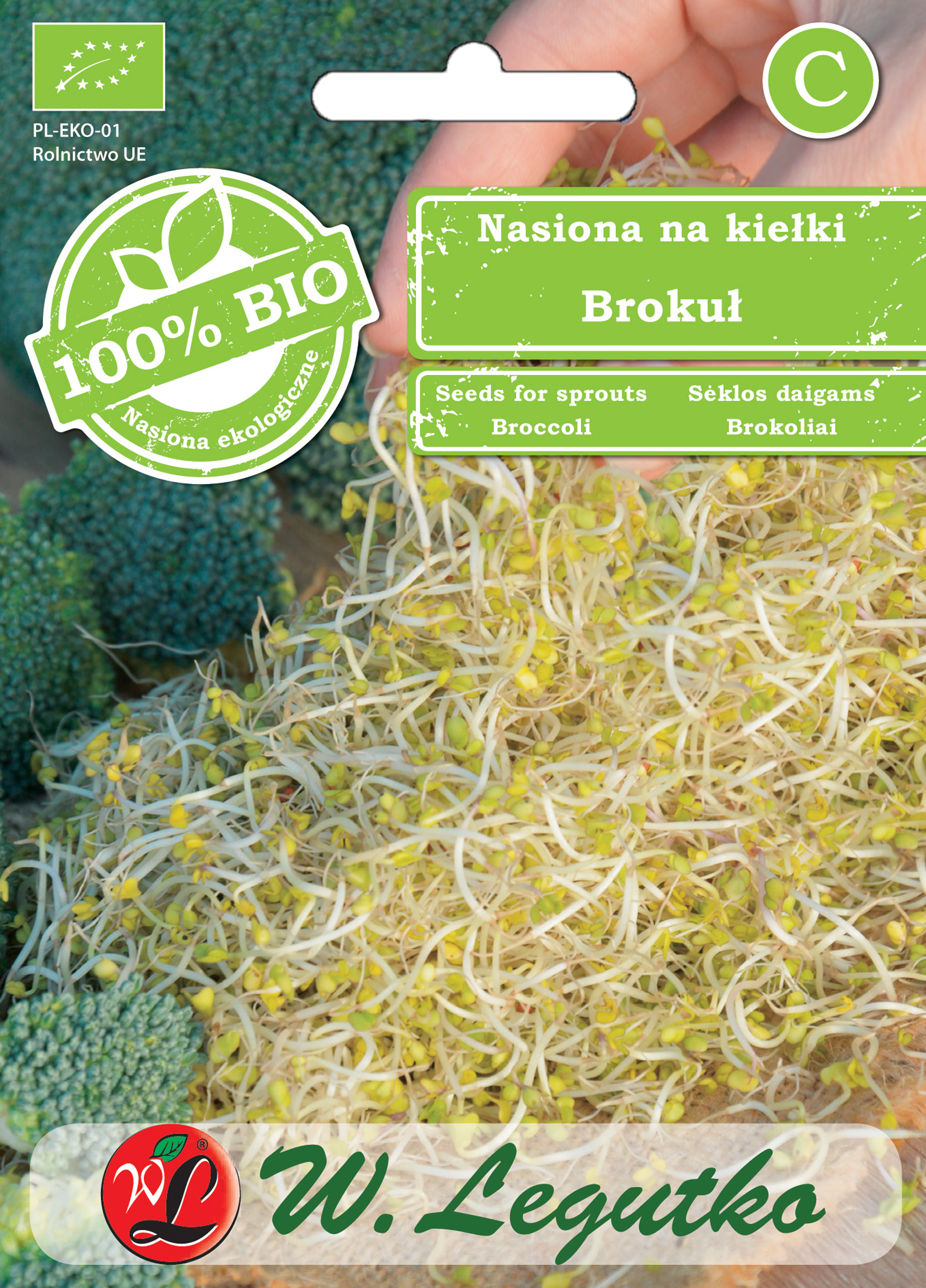 Brokuł Bio nasiona ekologiczne 10 g W. Legutko