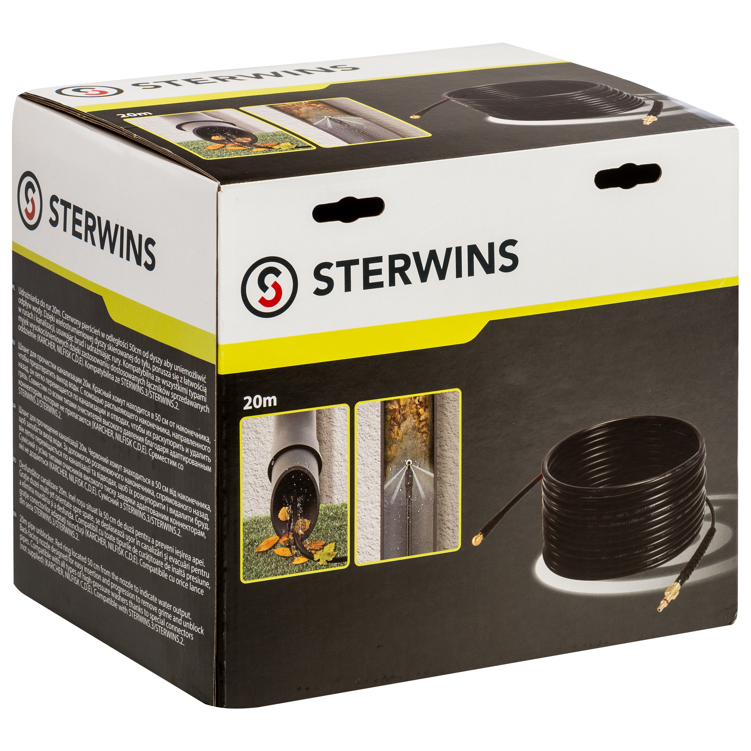 Wąż do czyszczenia rur Sterwins 20 m - 3