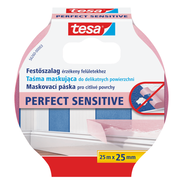 Taśma malarska PERFECT SENSITIVE 25 mm x 25 m do delikatnych powierzchni TESA