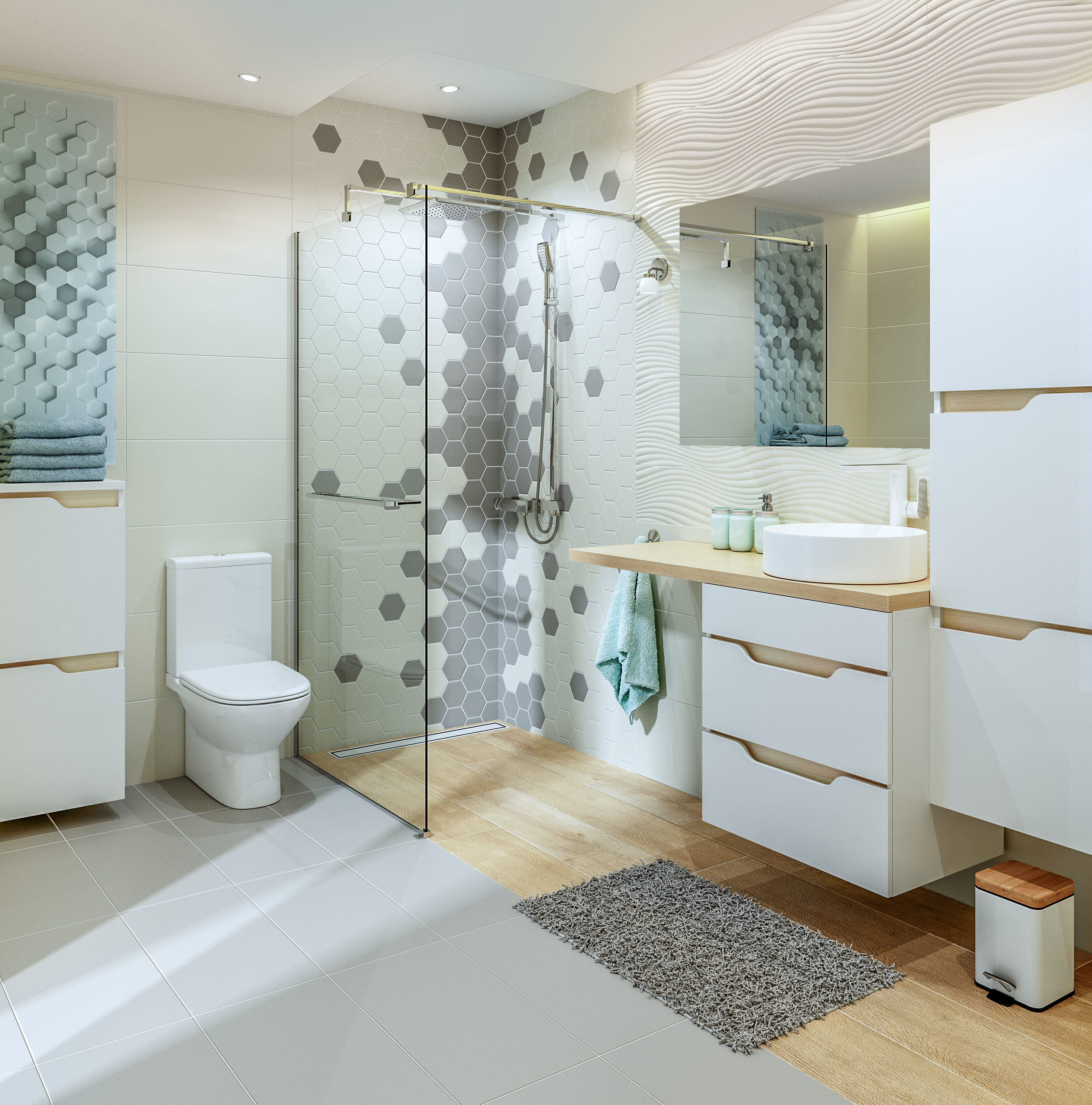 Lustro łazienkowe bez oświetlenia SOTE 80 x 120 cm SENSEA - 18