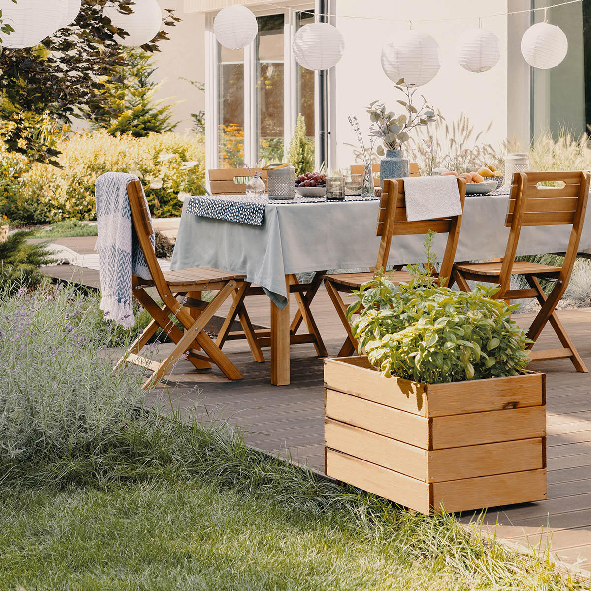 Fioriera RUSTICA FOREST STYLE in legno pino H 27 x L 40 cm - 2