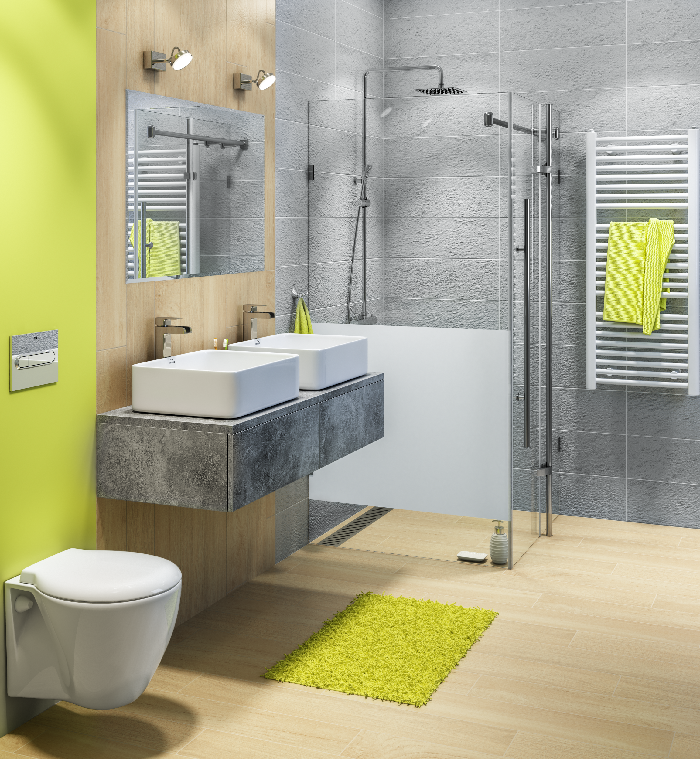 Umywalka ceramiczna nablatowa Nyks 48 x 37 Invena - 21