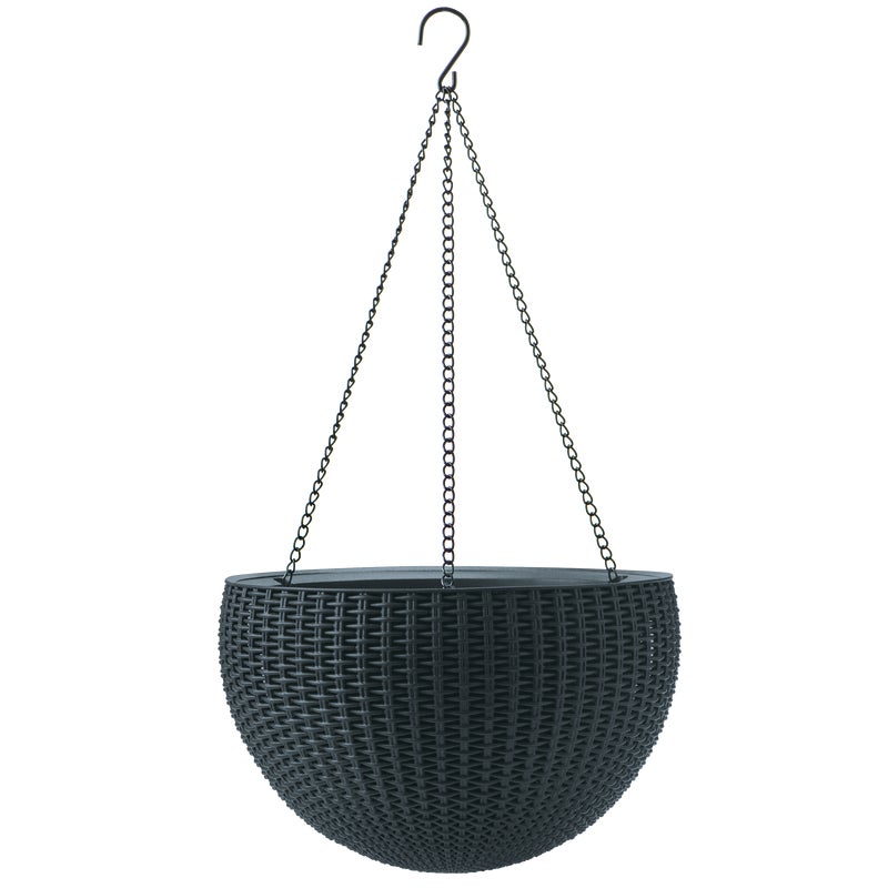 Donica wisząca Rattan Style śr.35 cm szara Keter