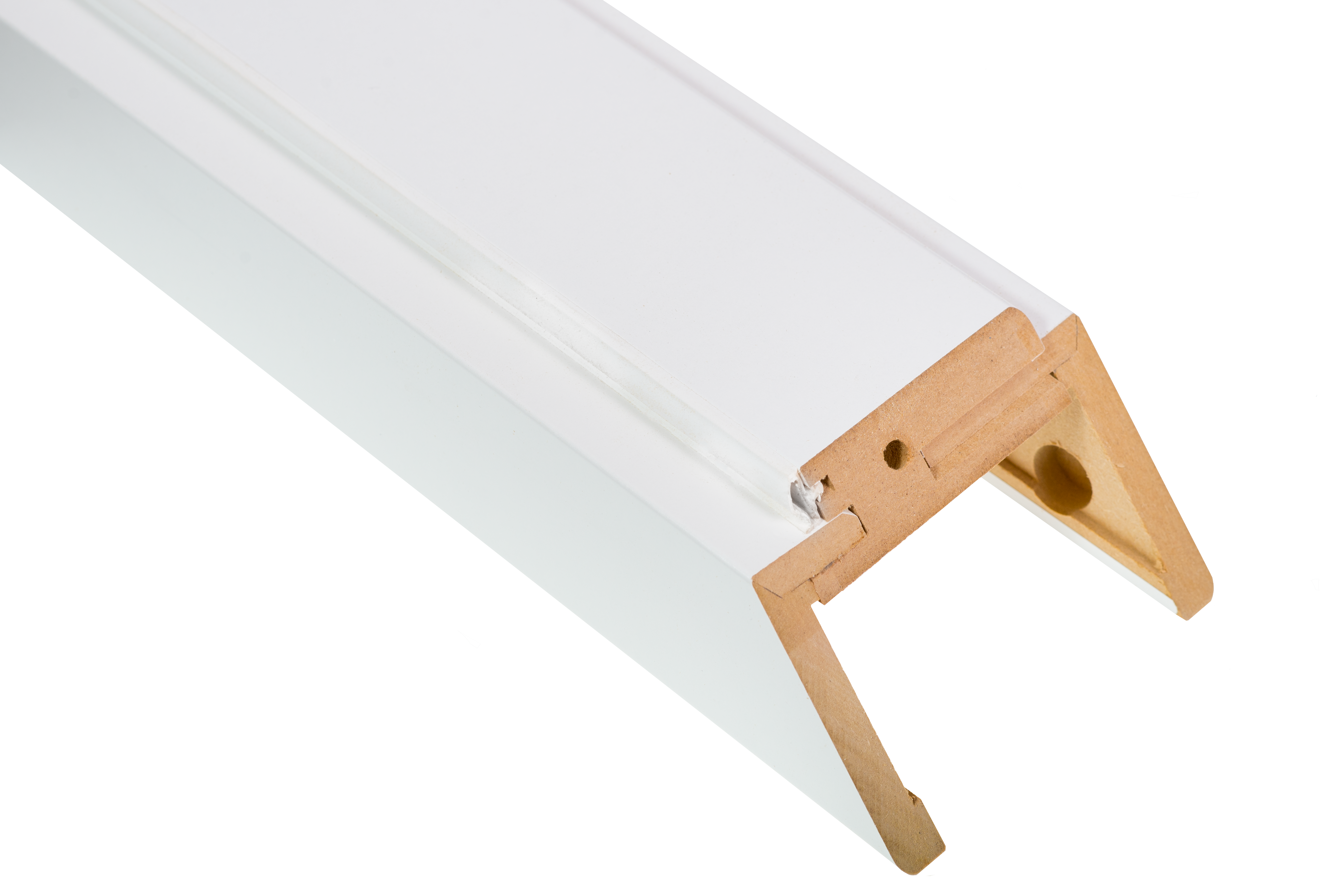 Belka górna ościeżnicy regulowanej 80 Biała 100 - 140 mm Nawadoor