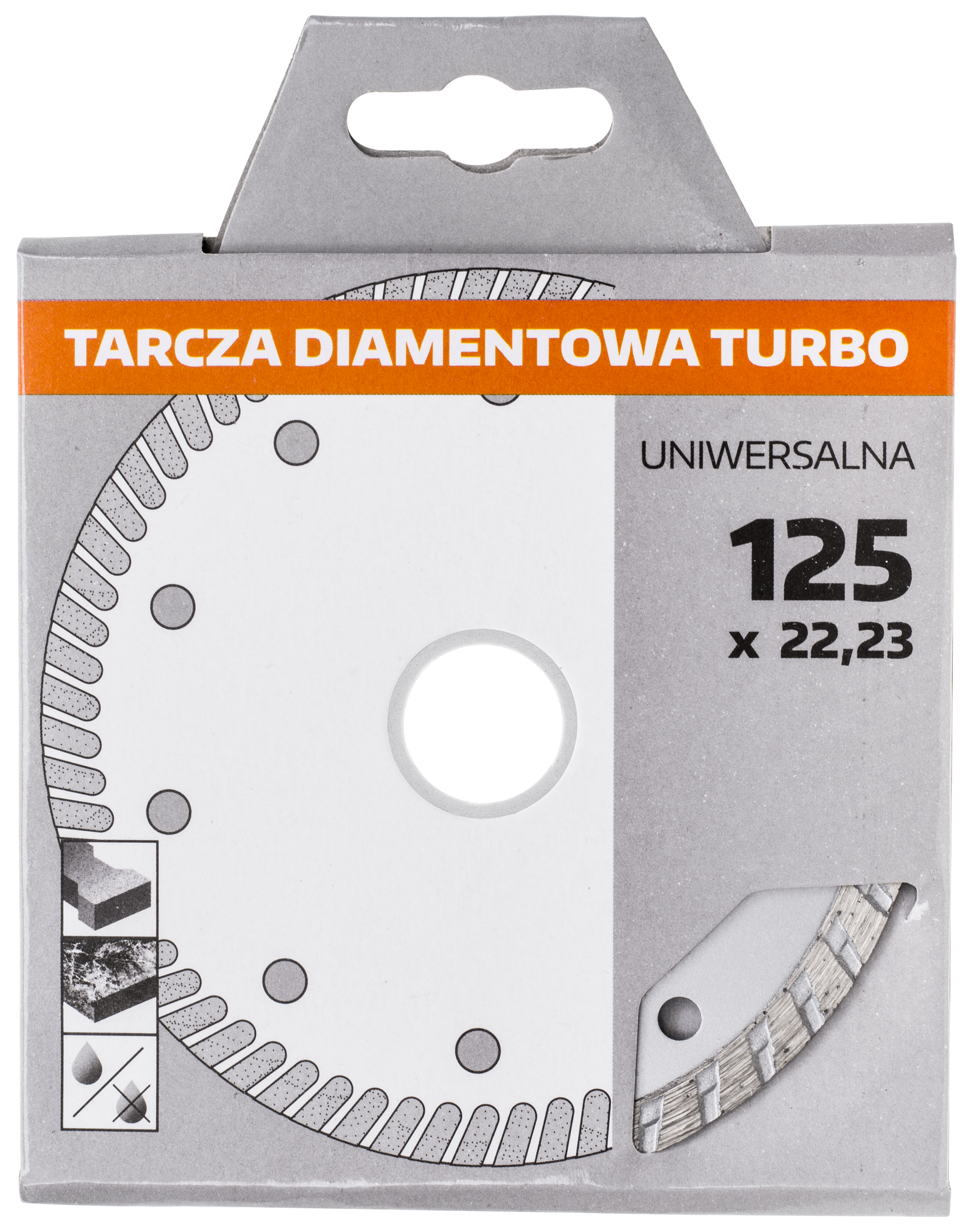 Tarcza diamentowa 125 x 22.3 mm TURBO - 2