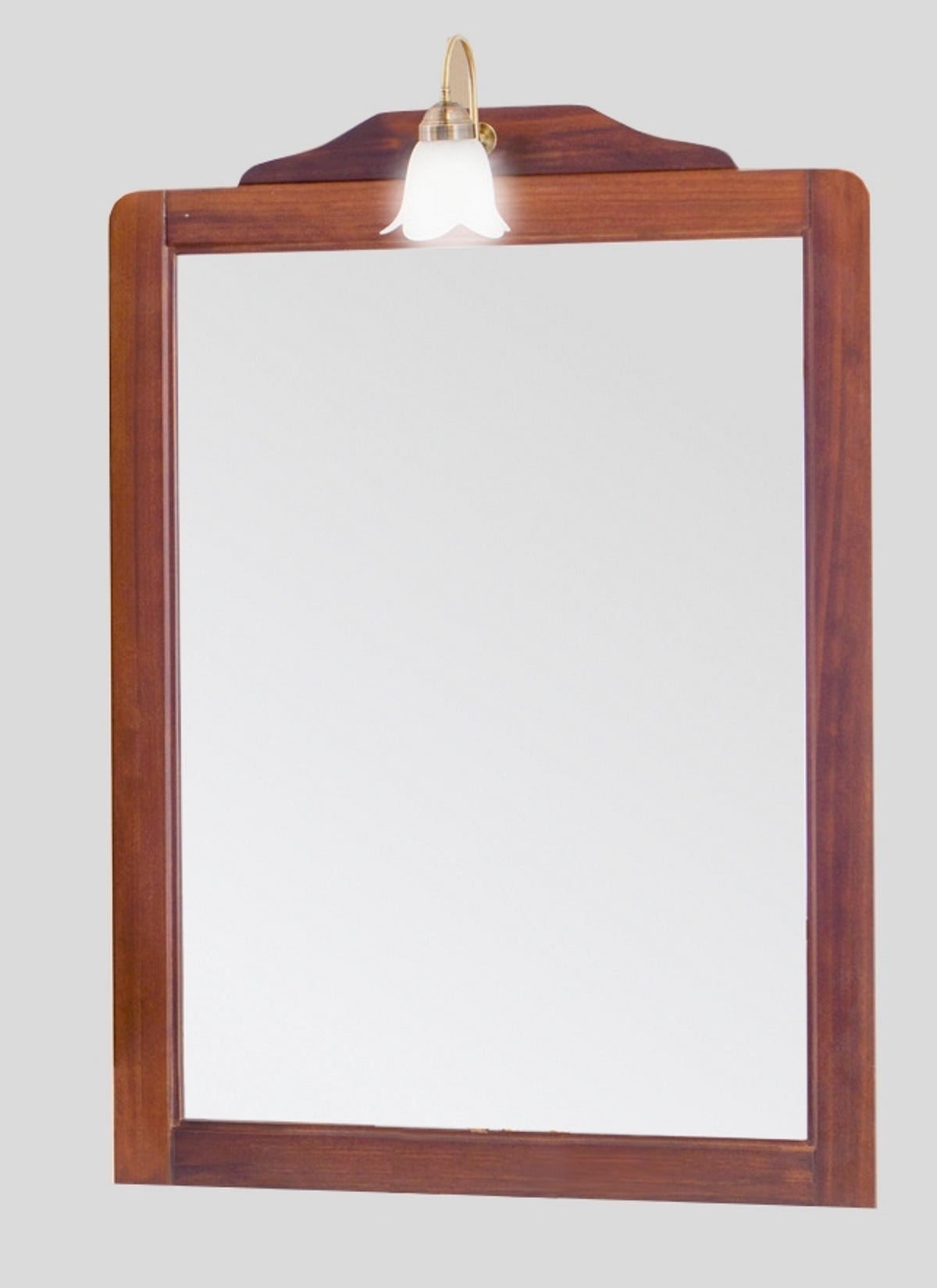 Specchio con illuminazione integrata bagno rettangolare Laura H 113 x P 3 cm marrone - 2