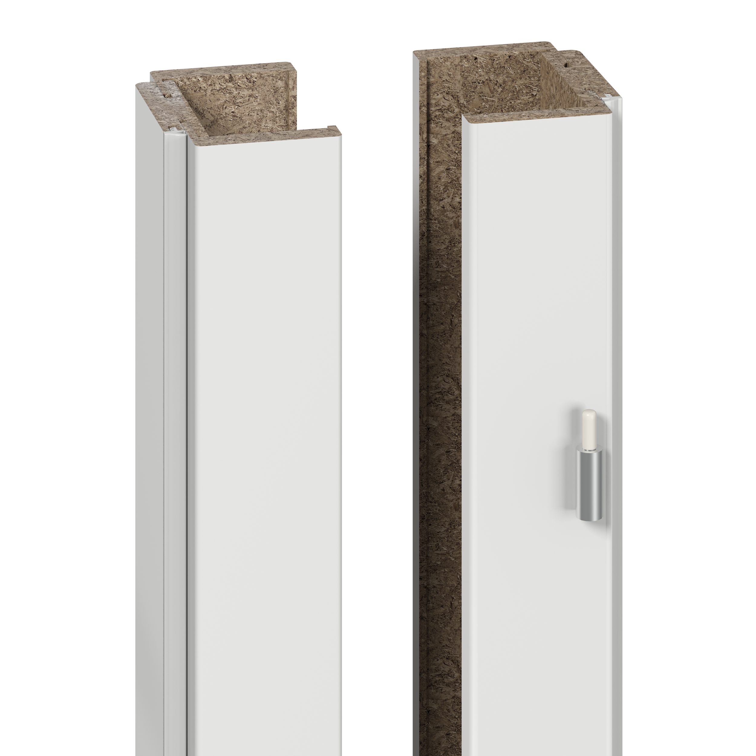 Baza prawa ościeżnicy regulowanej Trim Biała 120 - 140 mm