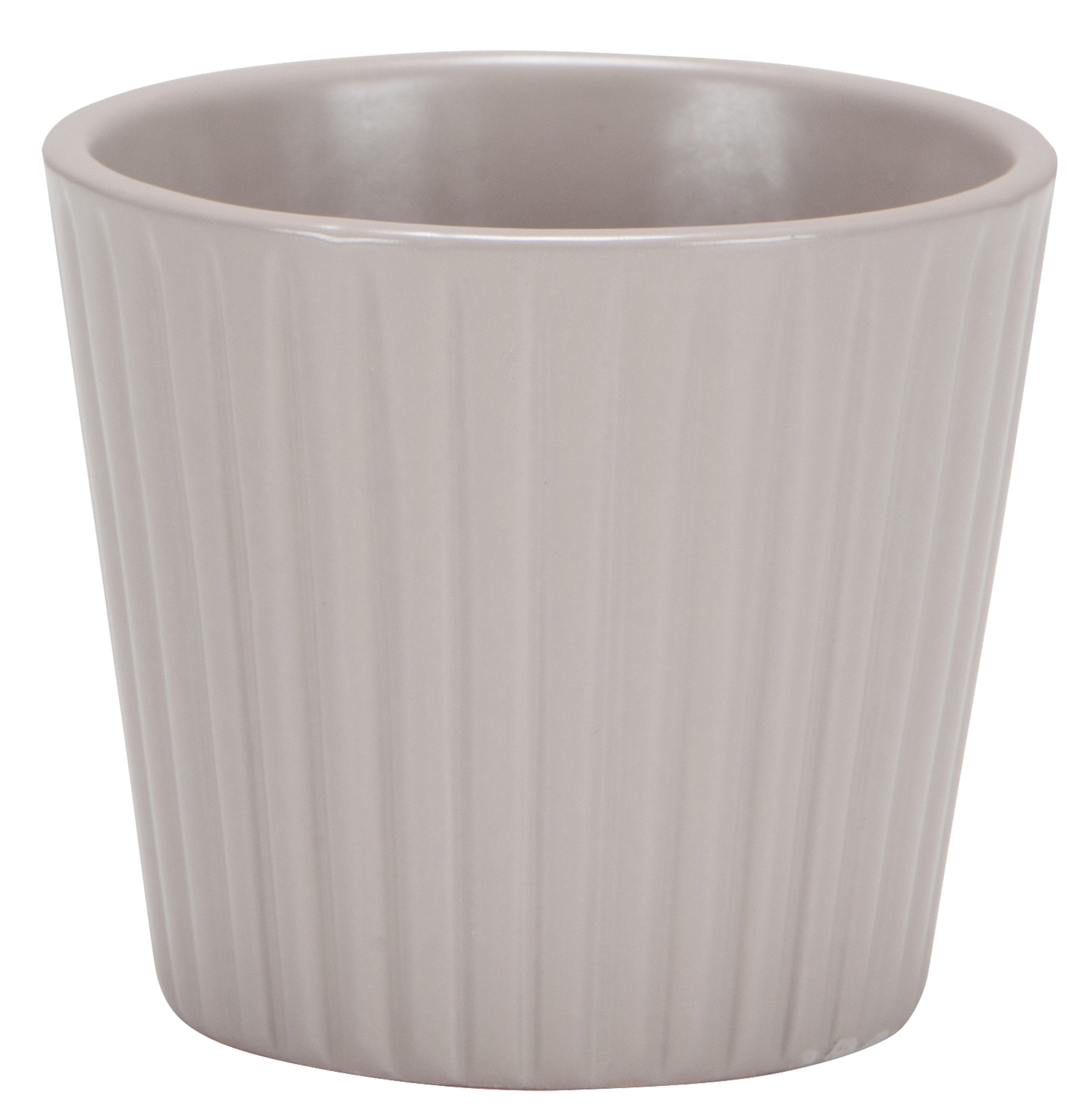 Maceta redonda de arcilla SCHEURICH ø 9.1 cm y 8 cm altura blanco - 5