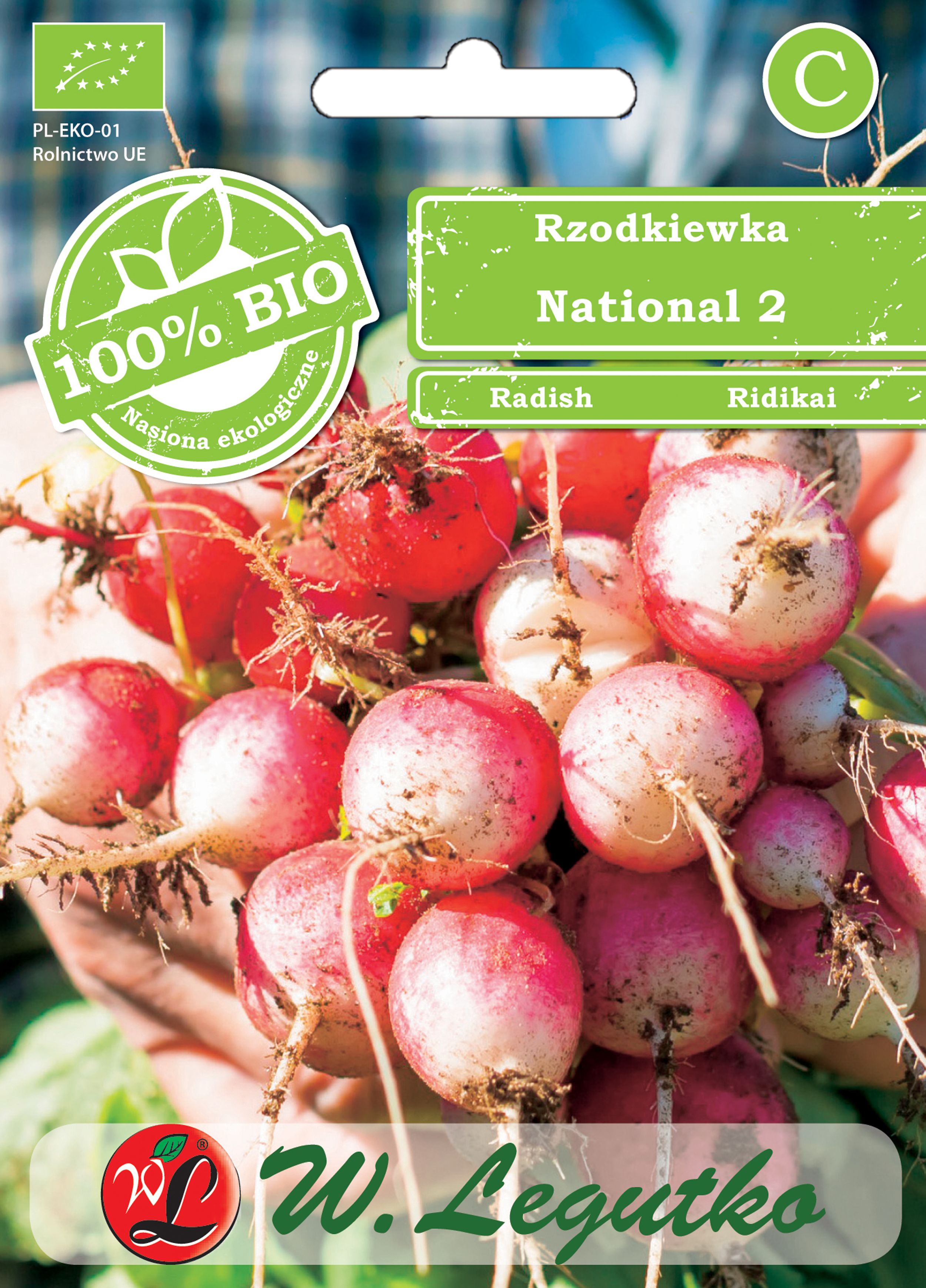 Rzodkiewka Bio National nasiona ekologiczne 5g W. Legutko