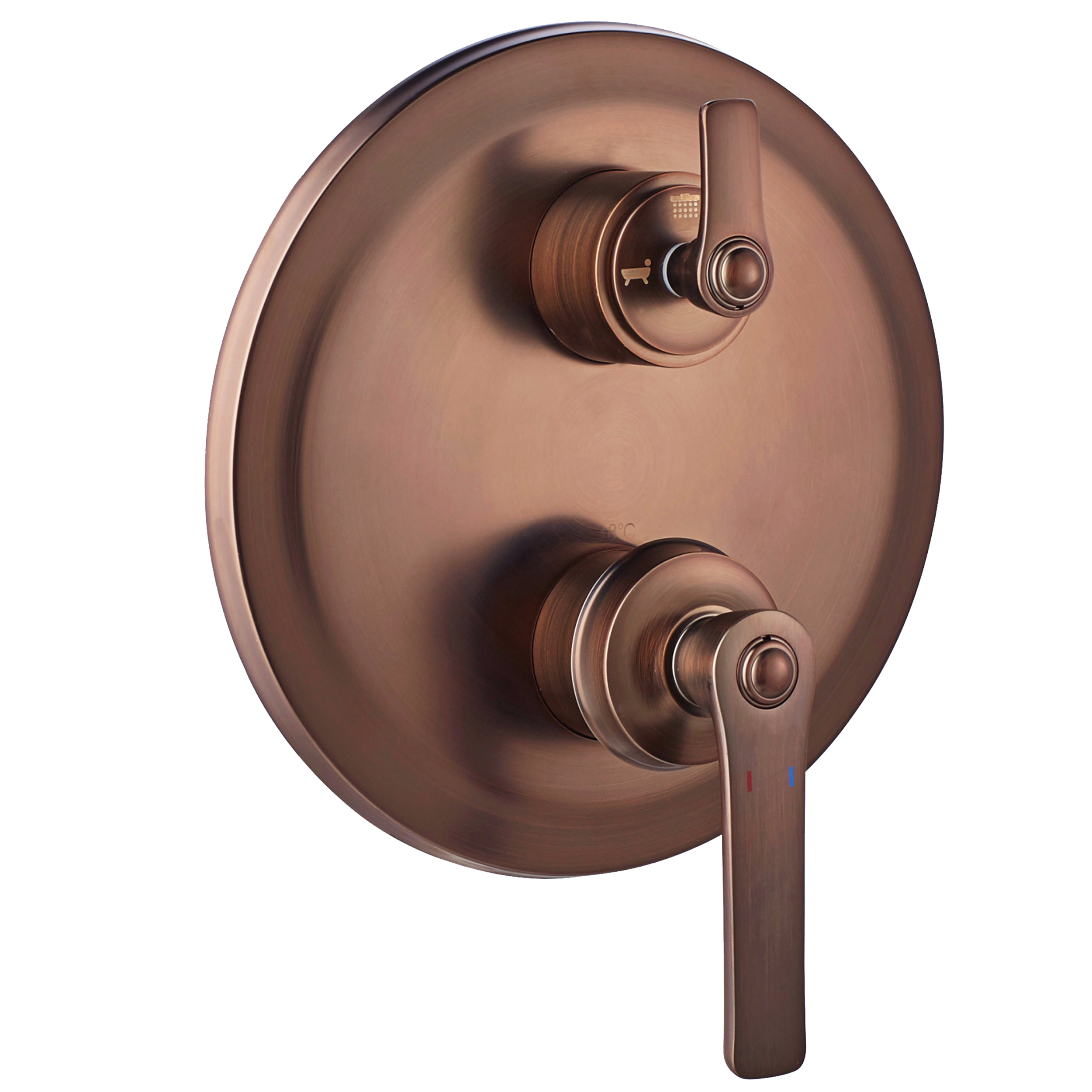 Bateria podtynkowa prysznicowo-wannowa 3-funkcyjna miedziana Armance Omnires