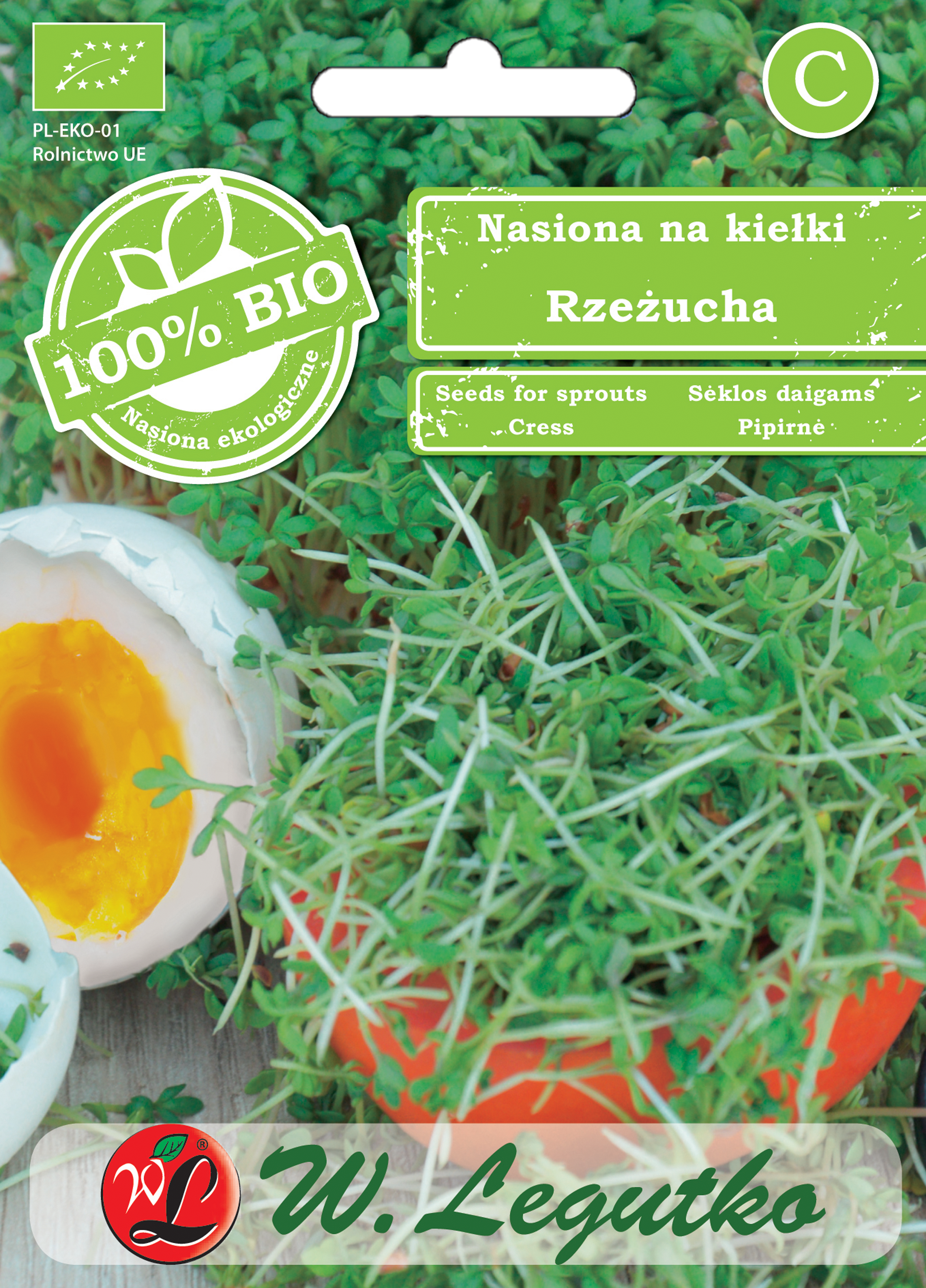 Rzeżucha Bio nasiona ekologiczne 30 g W. Legutko