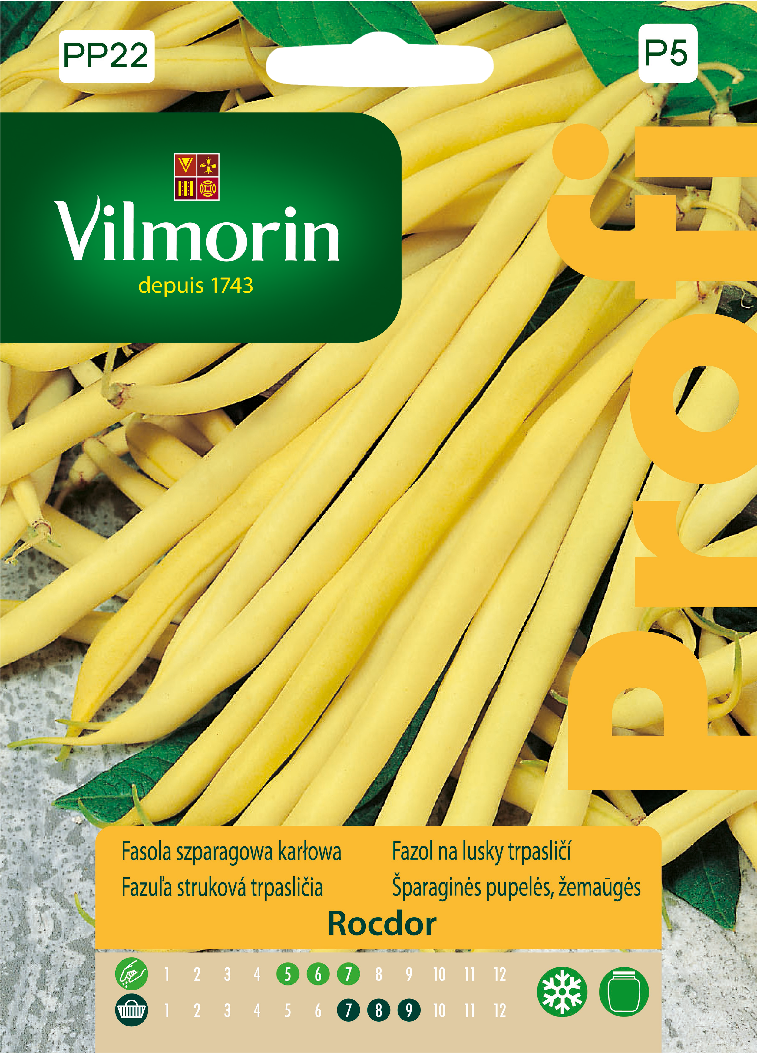 Fasola szparagowa karłowa Rocdor nasiona 30g Vilmorin