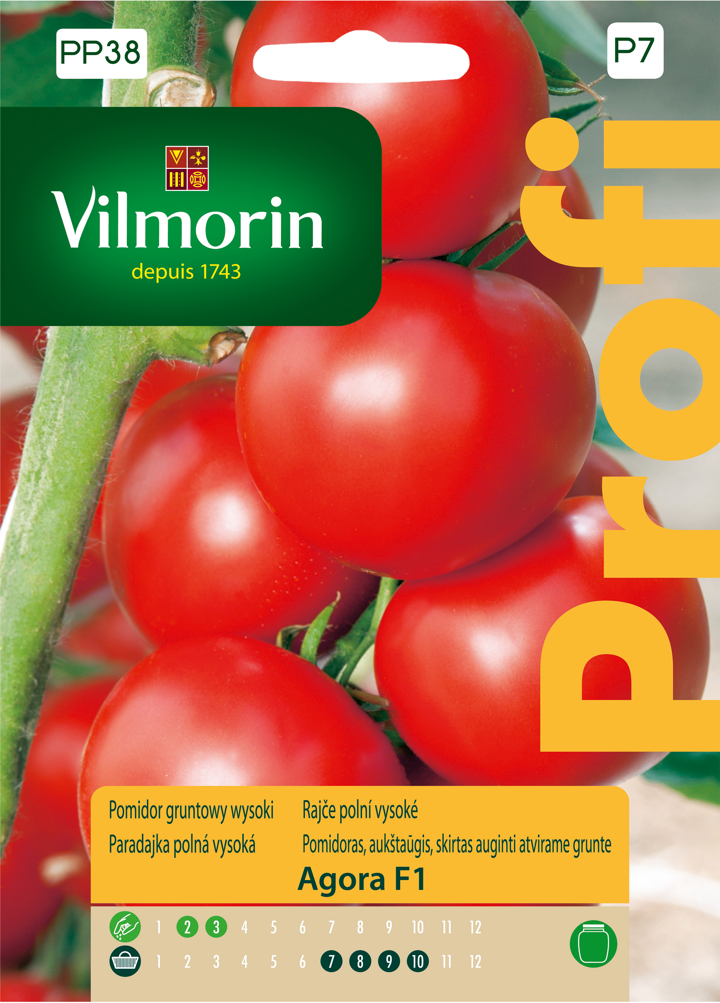 Pomidor gruntowy wysoki Agora F1 nasiona Vilmorin