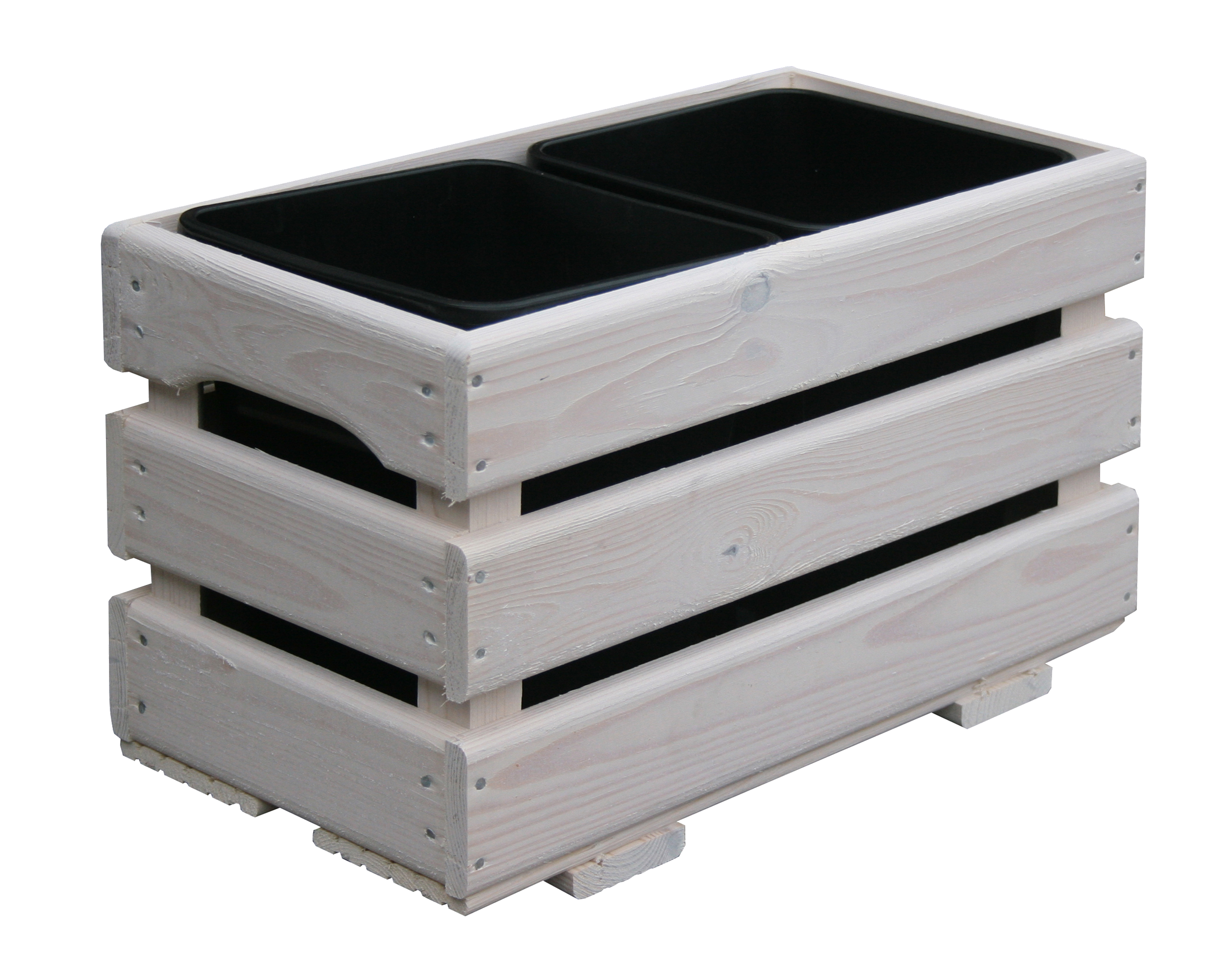 Skrzynka ogrodowa 43x23 cm drewniana biała Werth-Holz