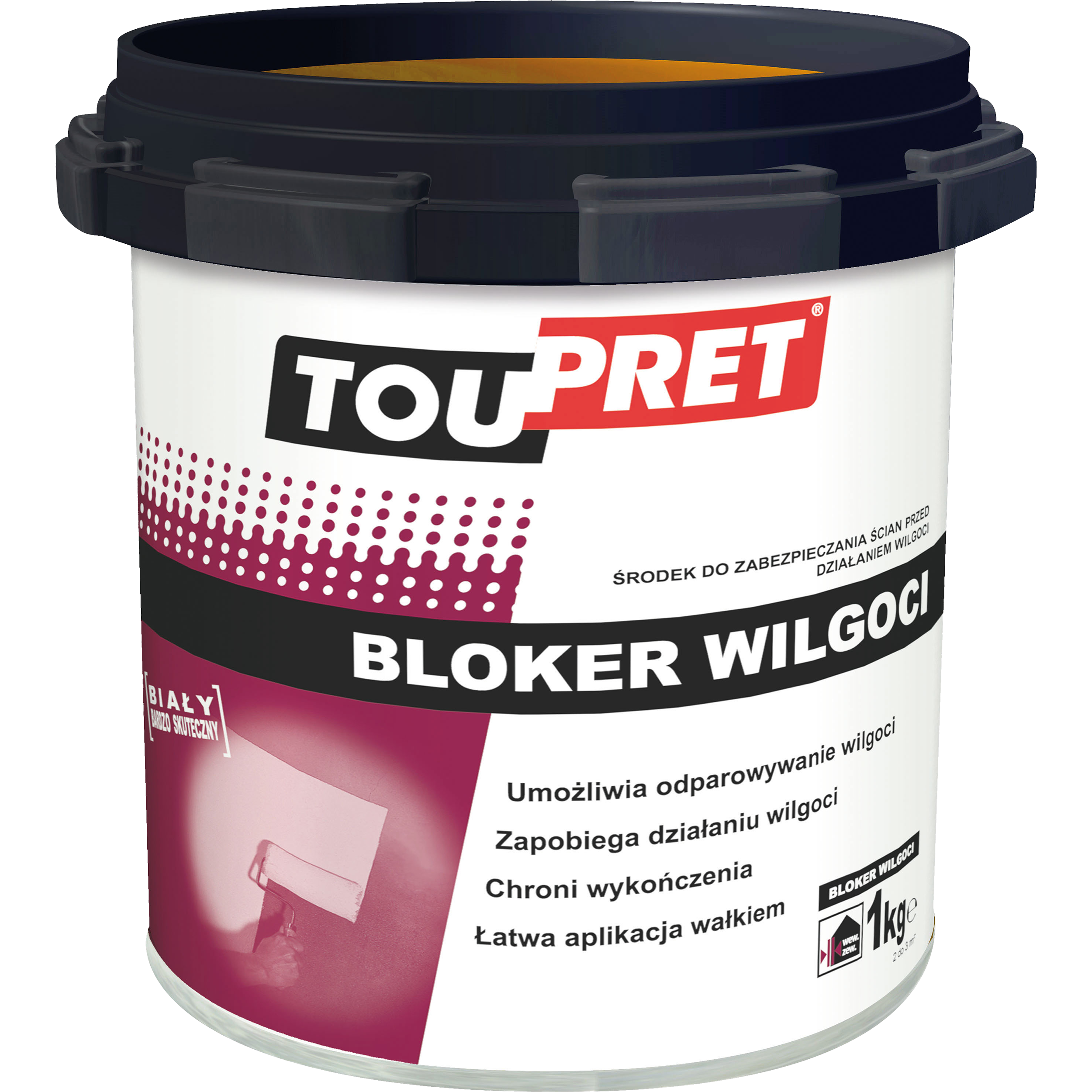 Farba podkładowa BLOKER WILGOCI 1 kg TOUPRET