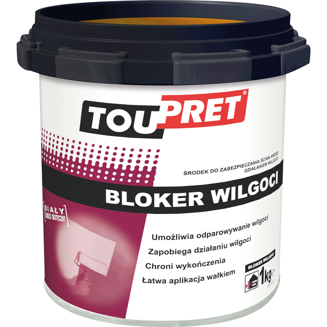 Farba podkładowa BLOKER WILGOCI 1 kg TOUPRET