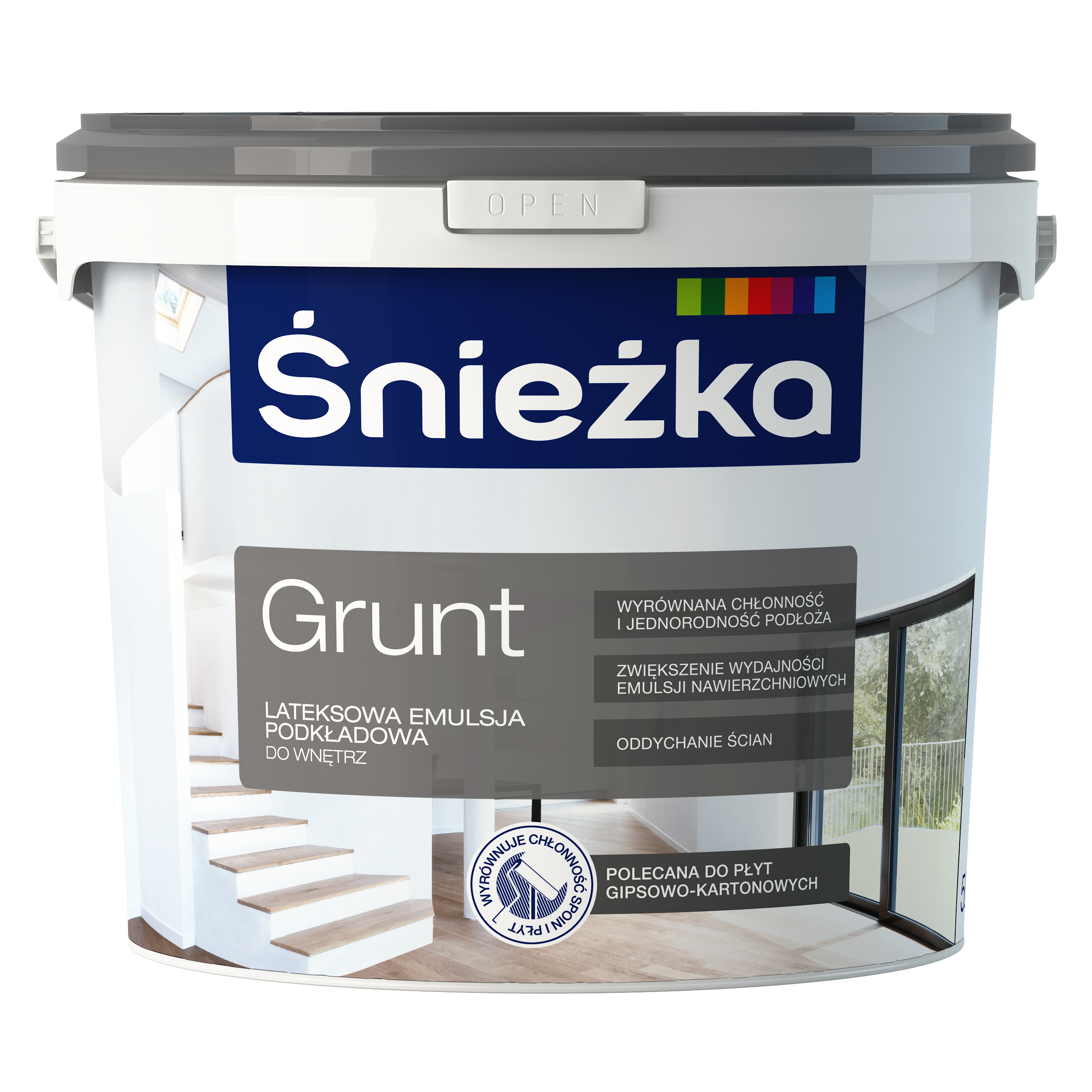 Farba podkładowa GRUNT 5 l Biały ŚNIEŻKA