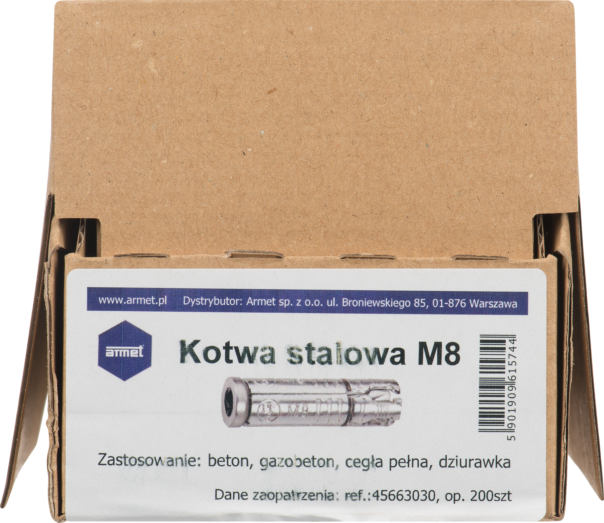 Kotwa stalowa uniwersalna M8 Armet - 2