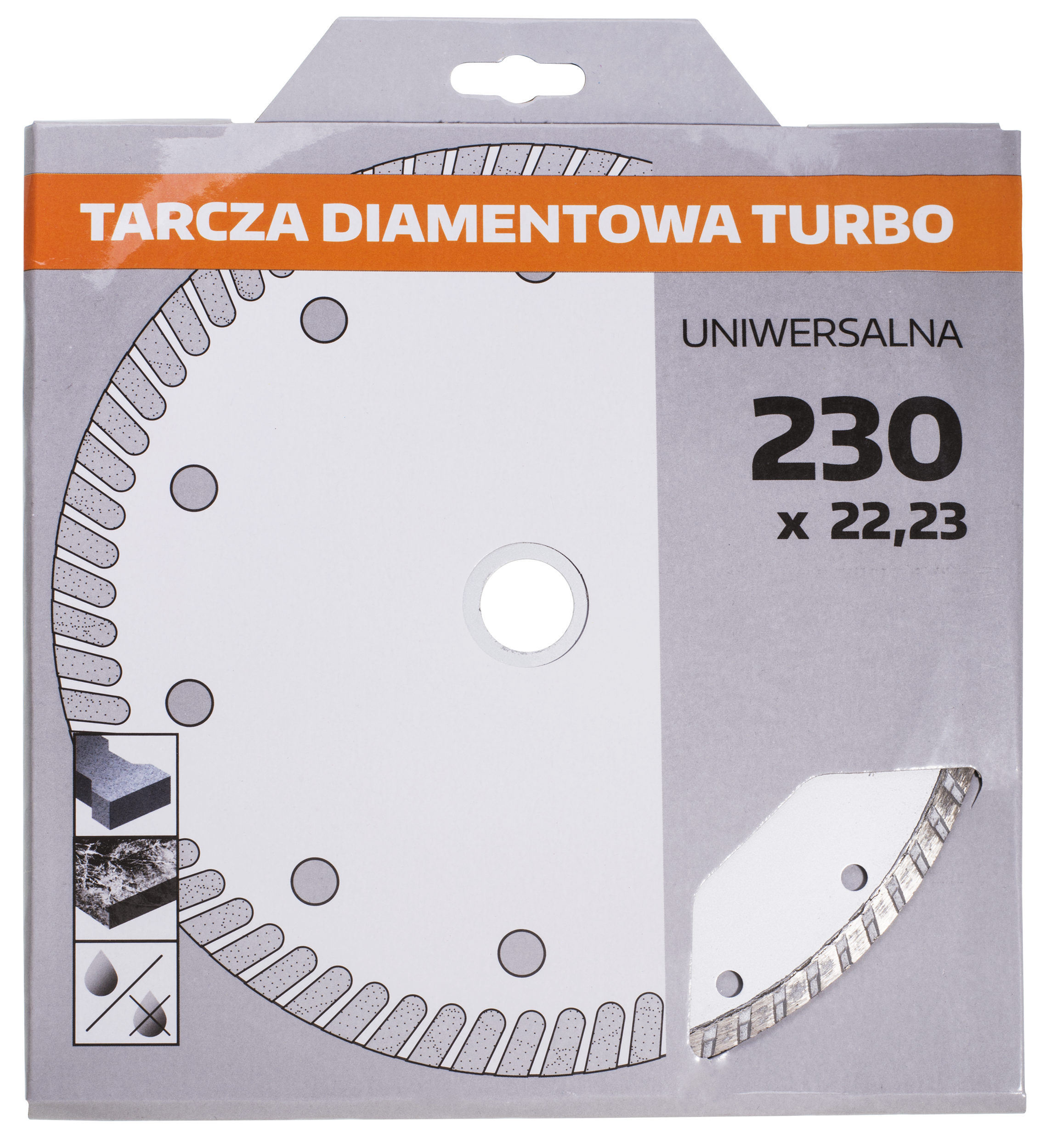 Tarcza diamentowa 230 x 22.3 mm TURBO - 2