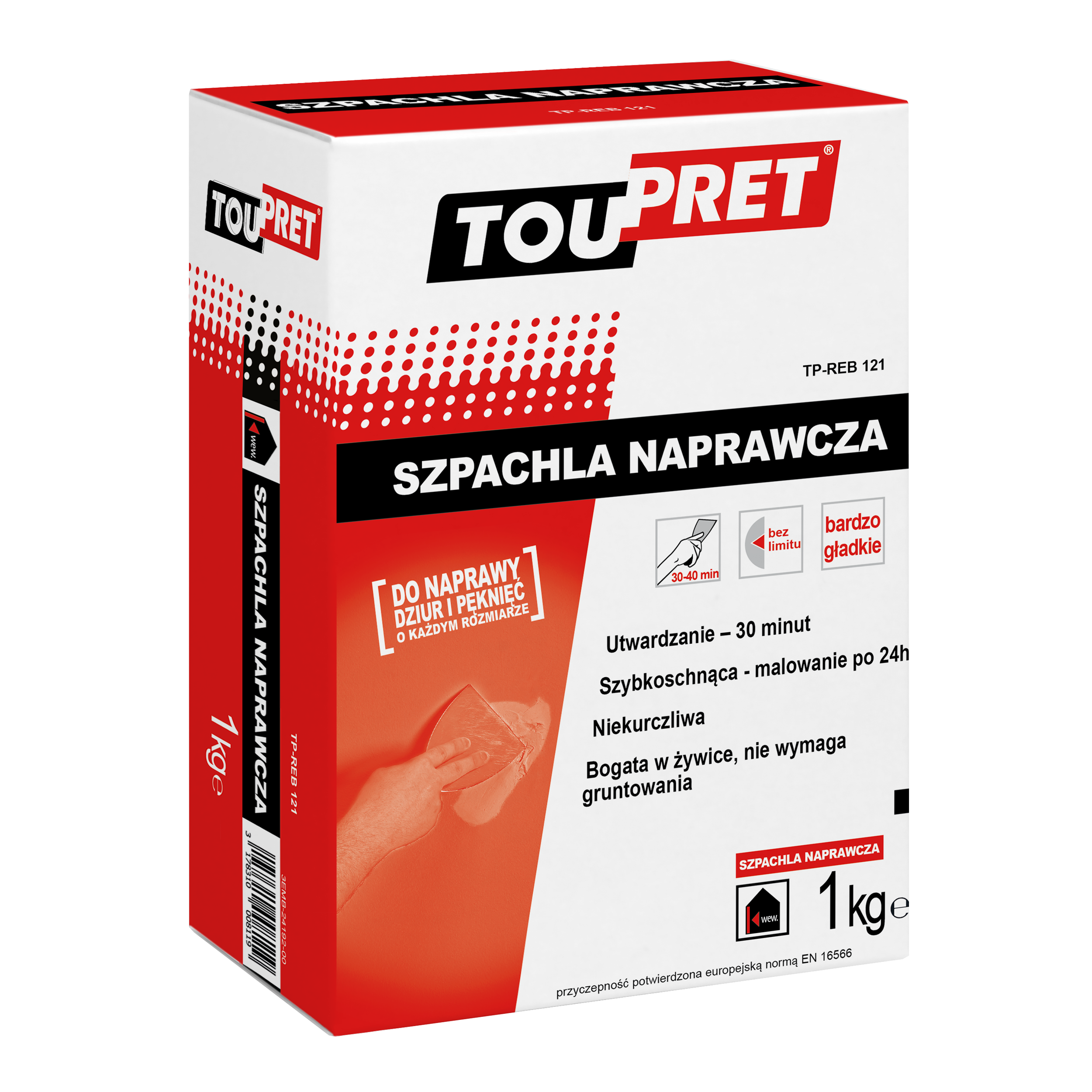 Szpachla naprawcza 1 kg TOUPRET