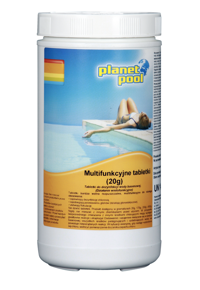 Tabletki multifunkcyjne do basenu 50szt. 20g 1kg Planet Pool