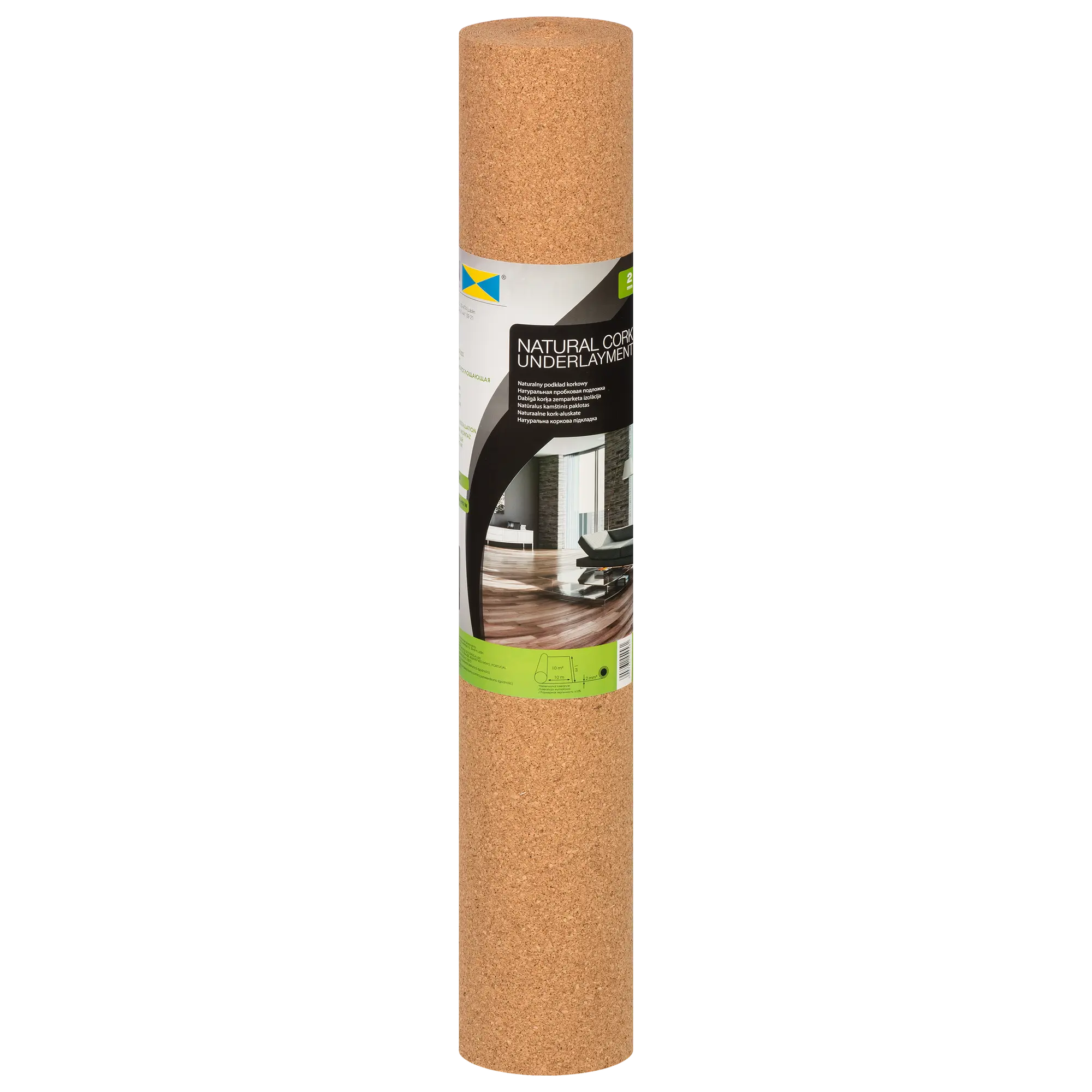 Podkład podłogowy korkowy 2 mm 10m2 Egen