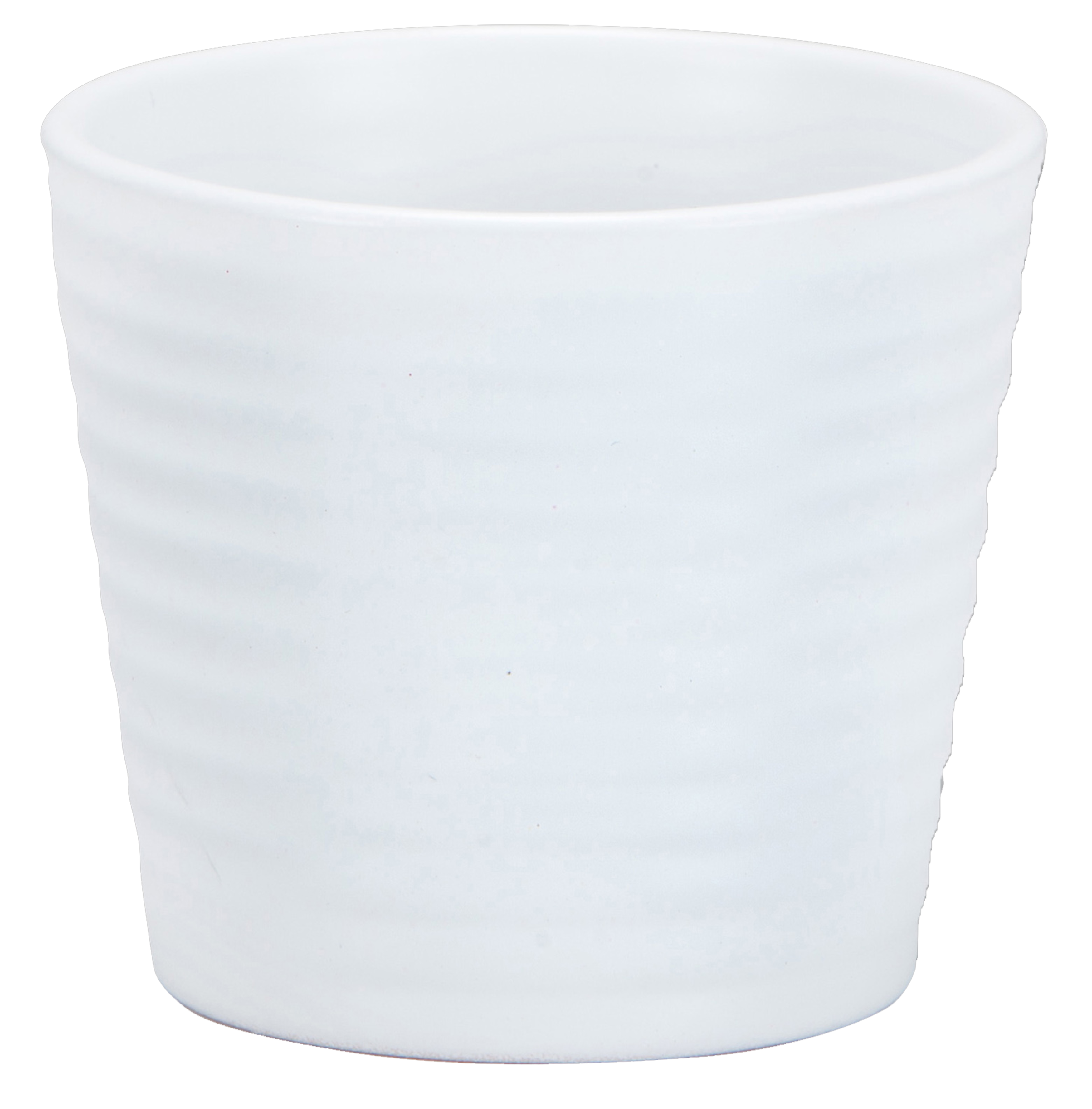Maceta redonda de arcilla SCHEURICH ø 9.1 cm y 8 cm altura blanco - 4