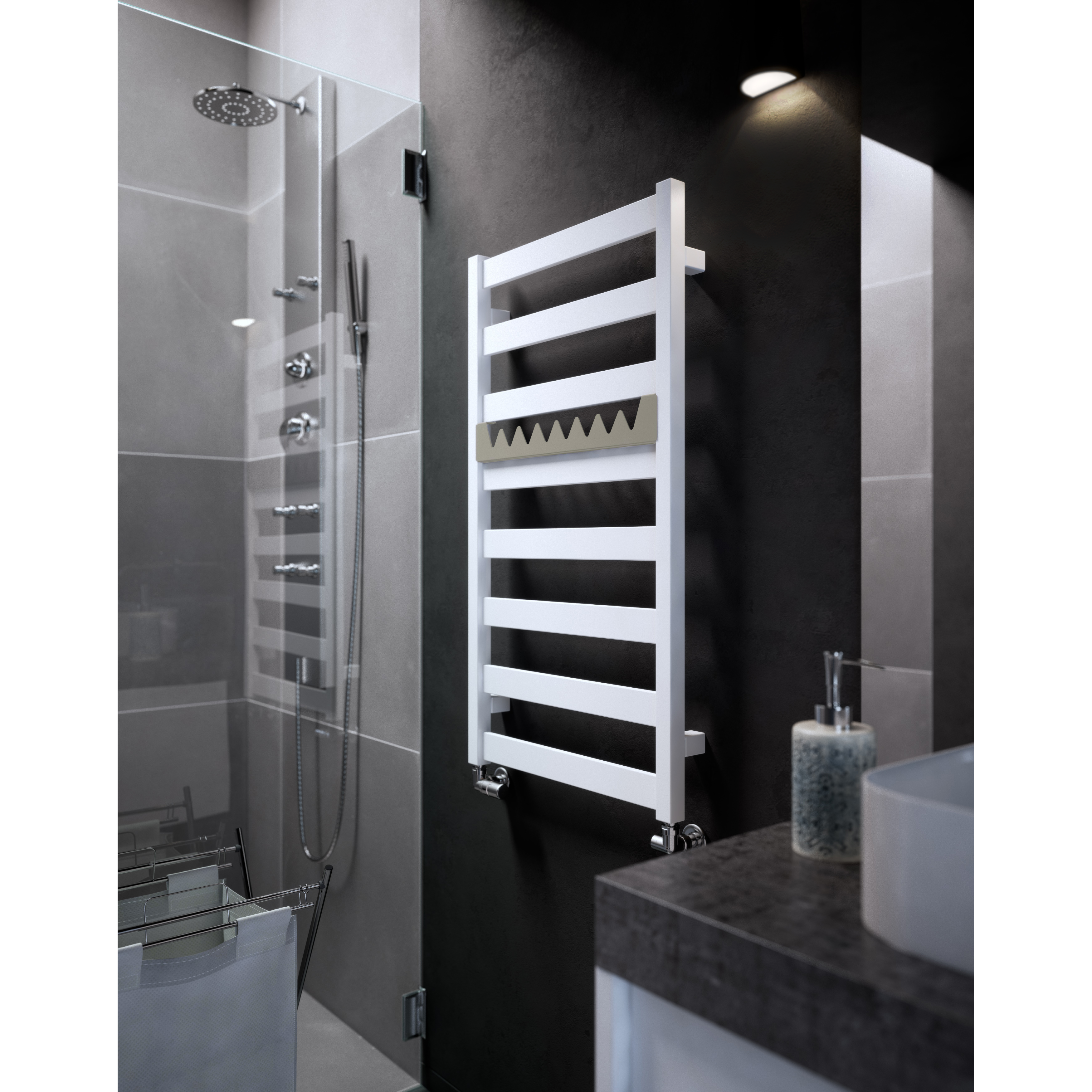 Grzejnik V150 91x50 cm Biały D 350W Roz 47cm 6 Bar TERMA - 2
