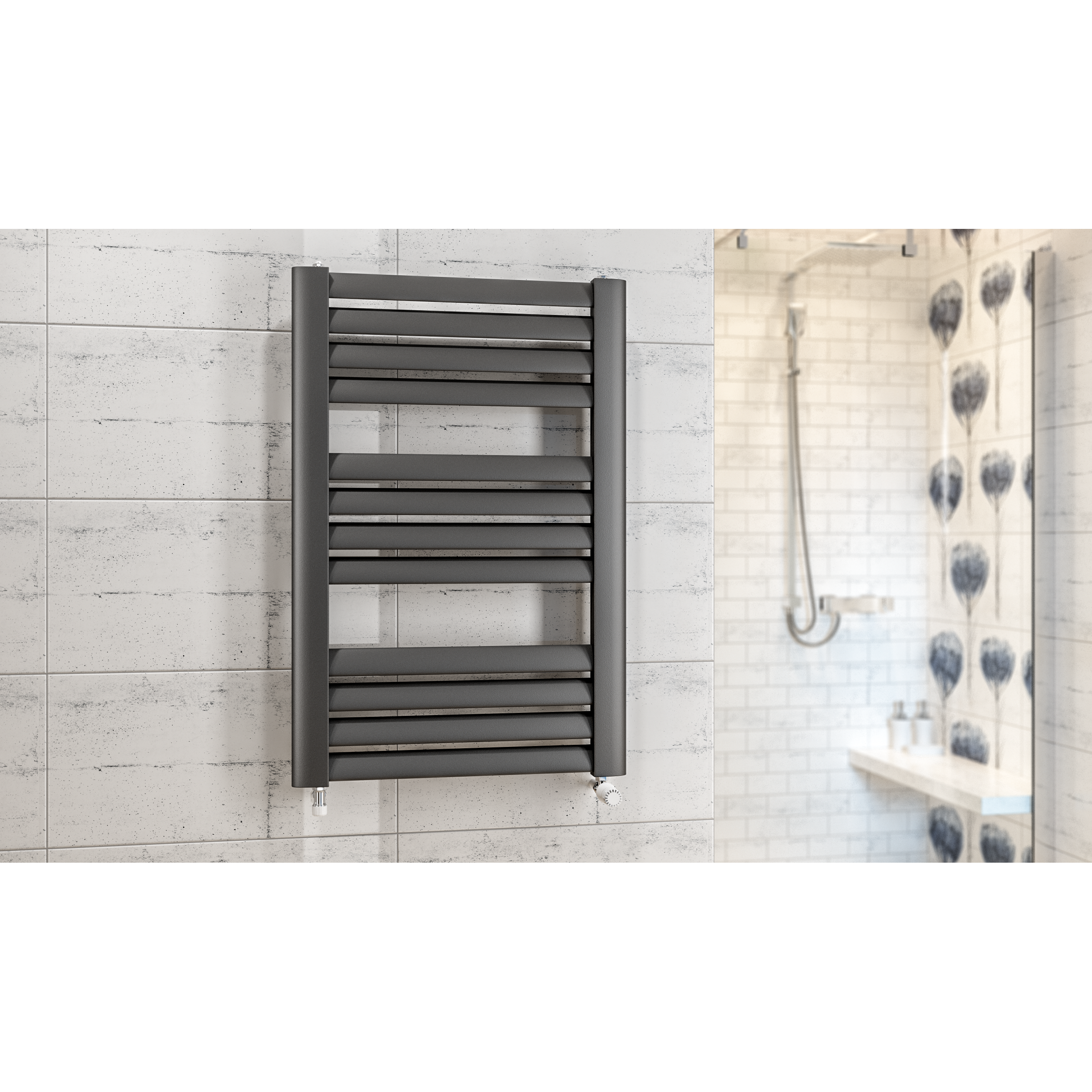 Grzejnik MAKAO 120.5x57.7 cm Czarny D 589W Roz 50cm 5 Bar INSTAL PROJEKT - 4