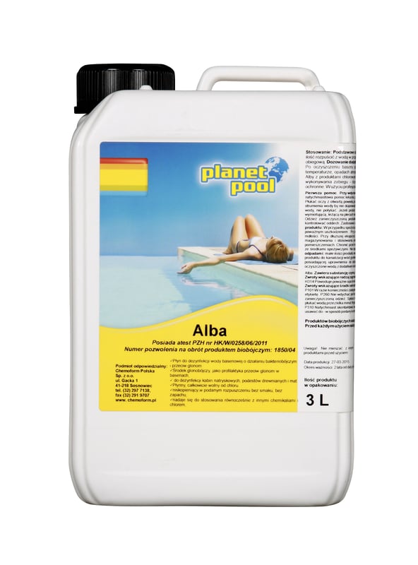 Środek glono i grzybobójczy Alba 3l Planet pool