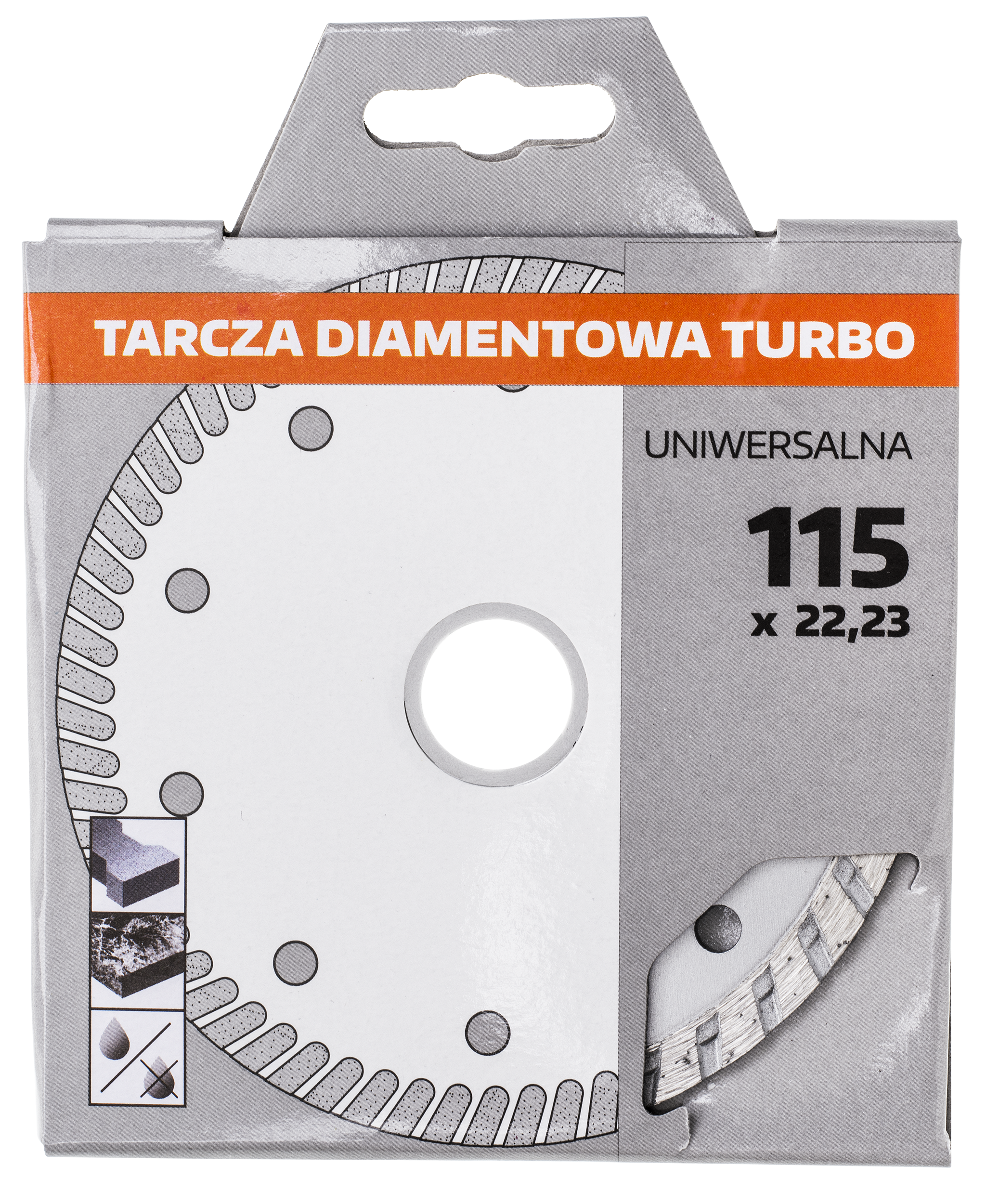 Tarcza diamentowa 115 x 22.3 mm TURBO - 2