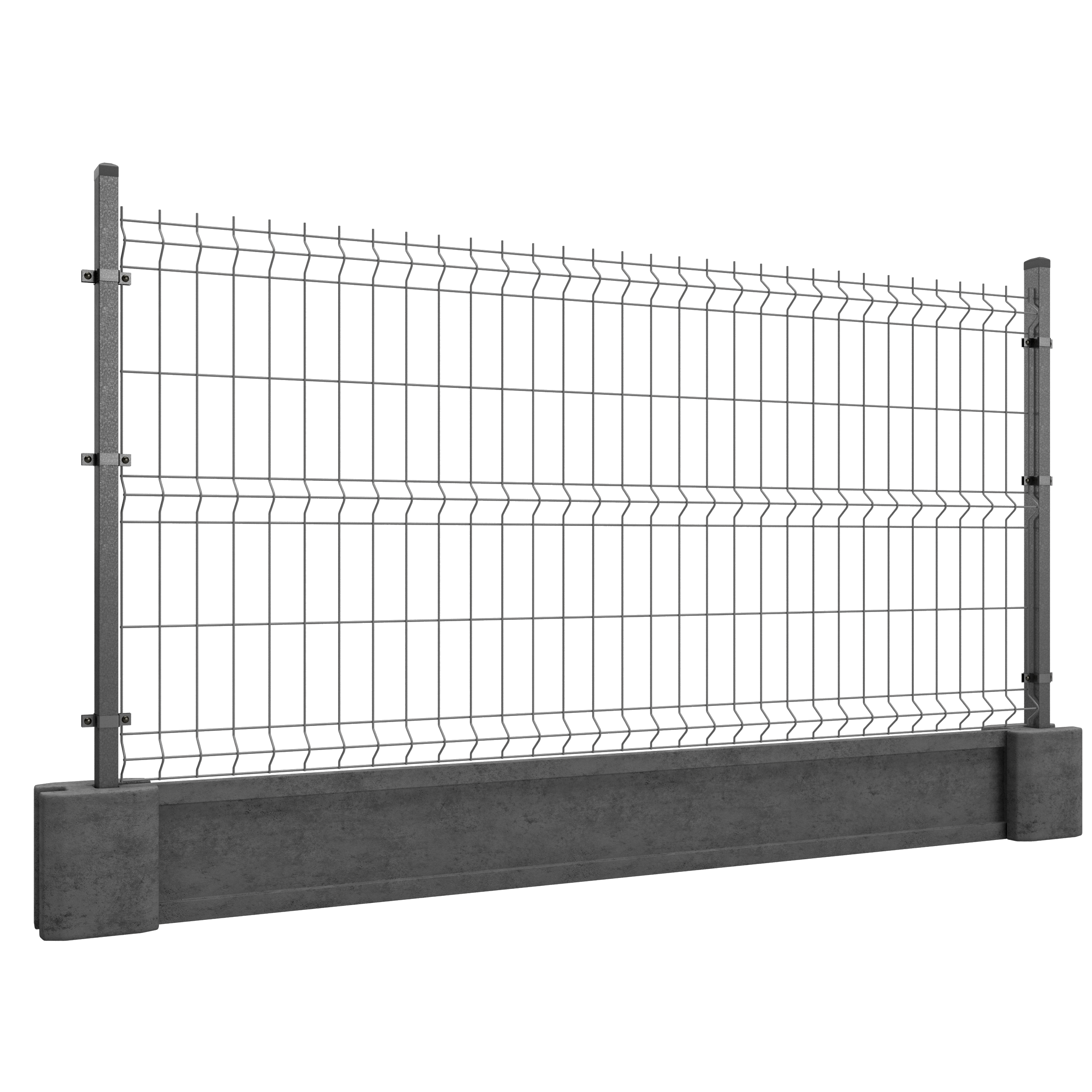 Panel ogrodzeniowy Vera 3D 123x250 cm ocynk Wiśniowski - 5