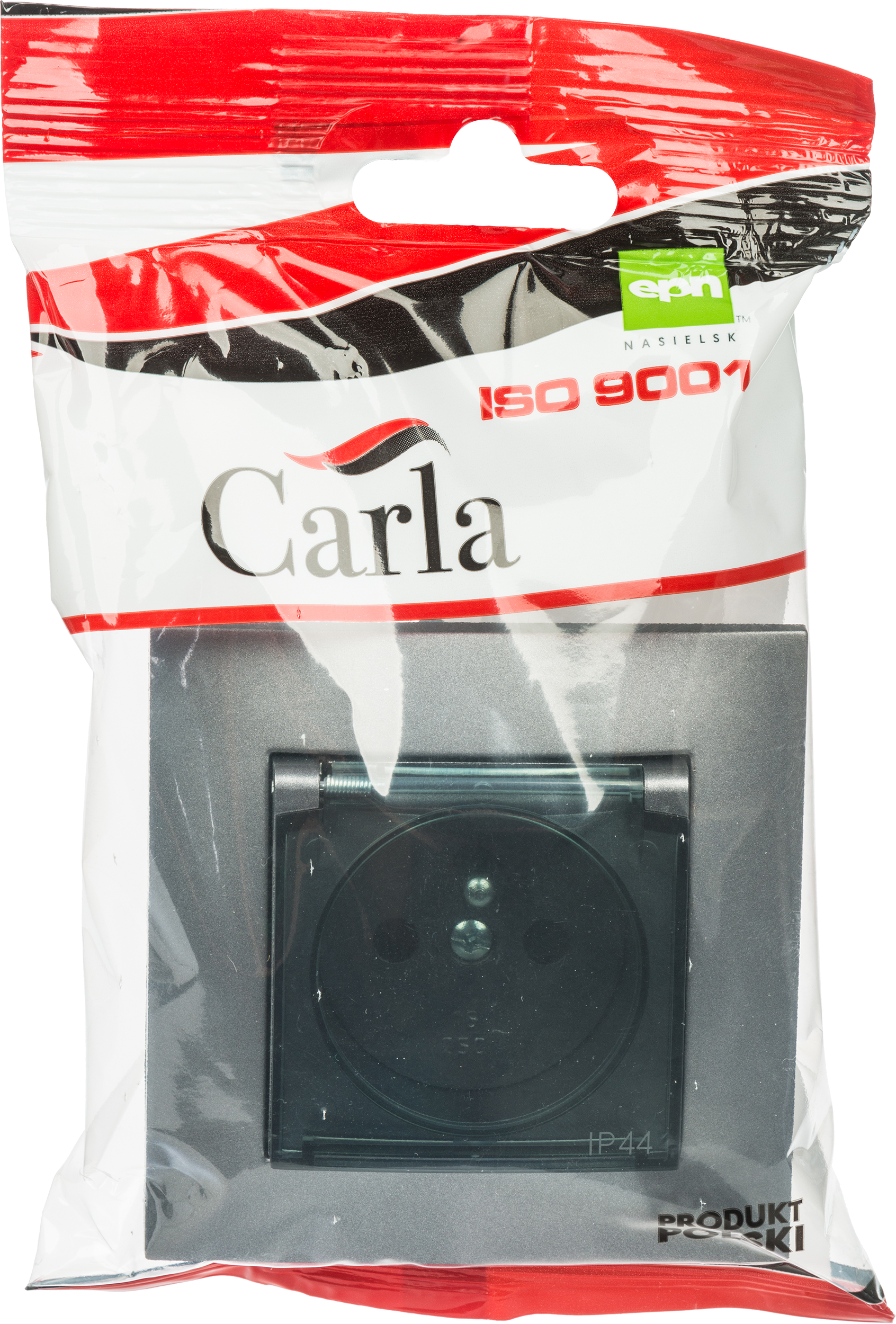 Gniazdo pojedyncze IP44 CARLA grafit ELEKTRO-PLAST - 6