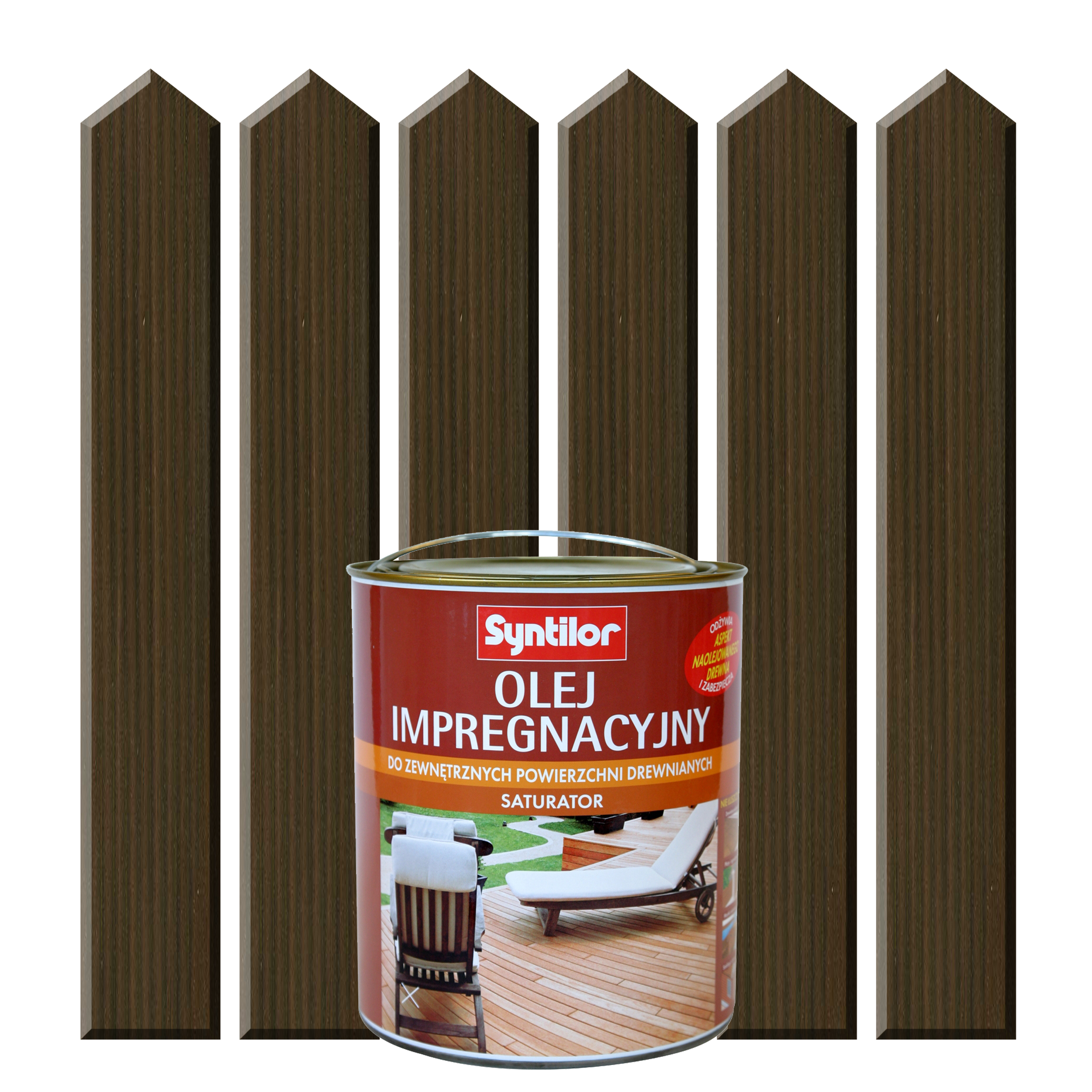 Olej impregnacyjny do tarasów SATURATOR 1 l Palisander SYNTILOR