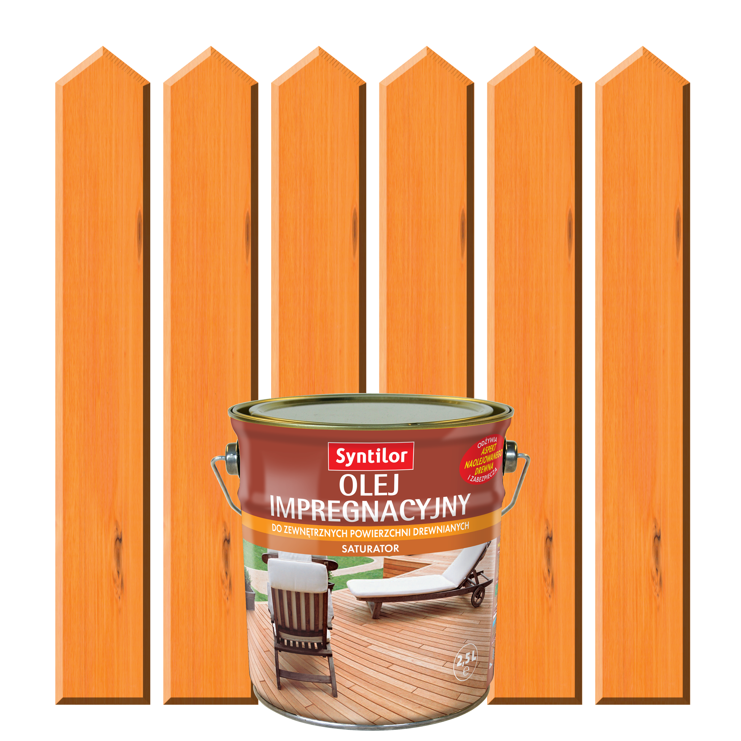 Olej impregnacyjny do tarasów SATURATOR 2.5 l Miodowy SYNTILOR